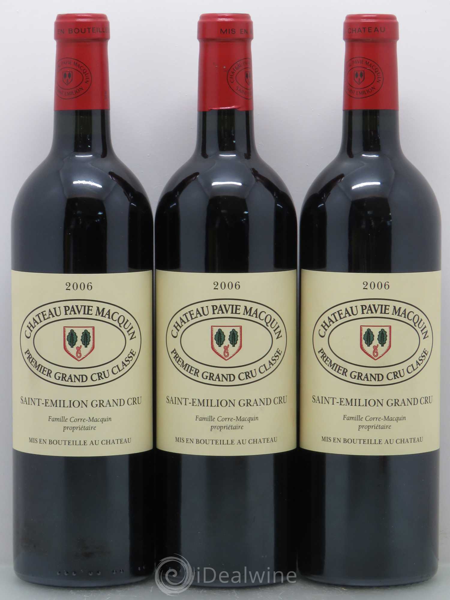 Château Pavie Macquin 1er Grand Cru Classé B 2006 - Lot de 3 bouteilles - 0