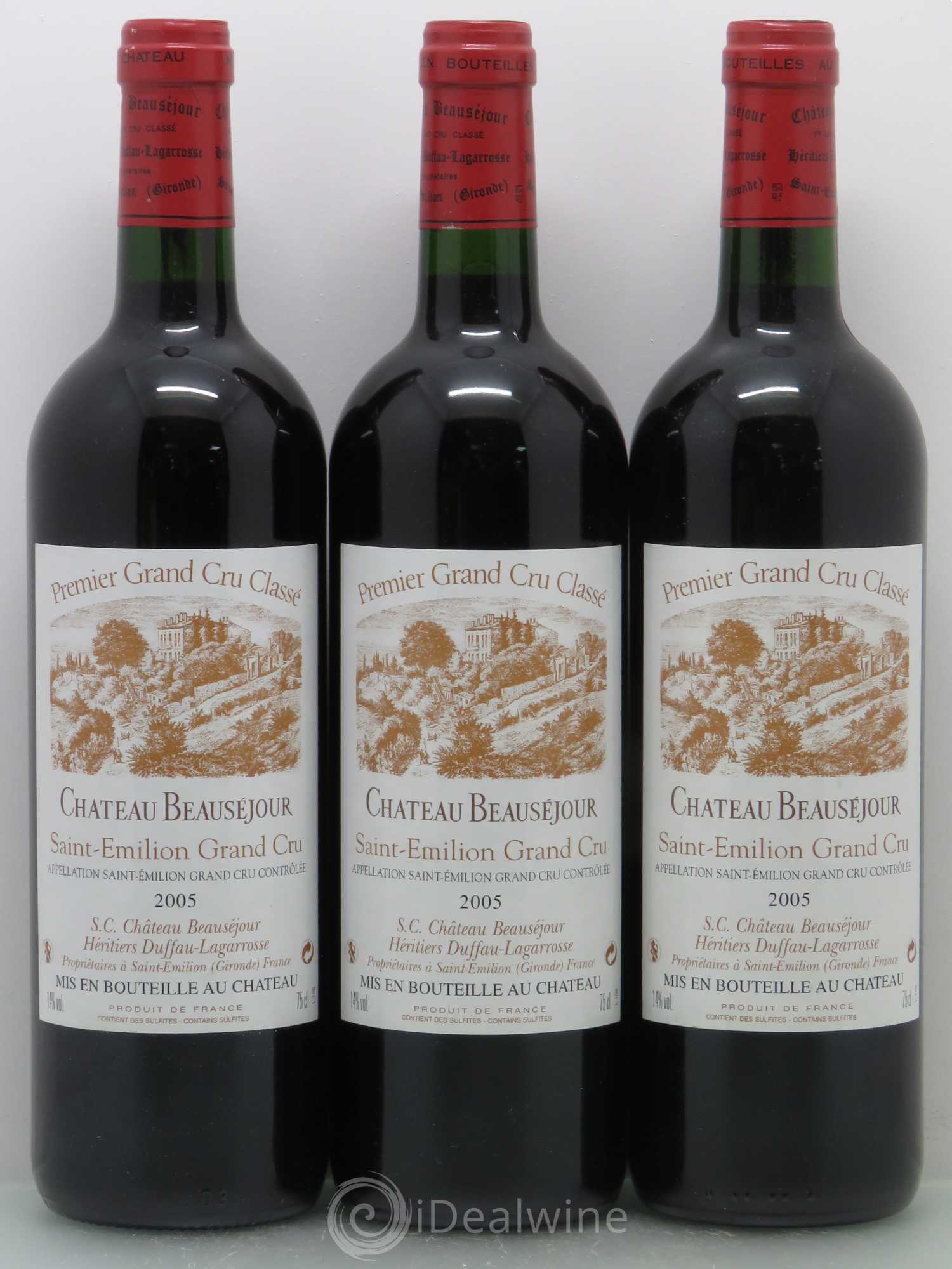 Château Beauséjour (Duffau-Lagarrosse) 1er Grand Cru Classé B 2005 - Lot de 6 bouteilles - 2