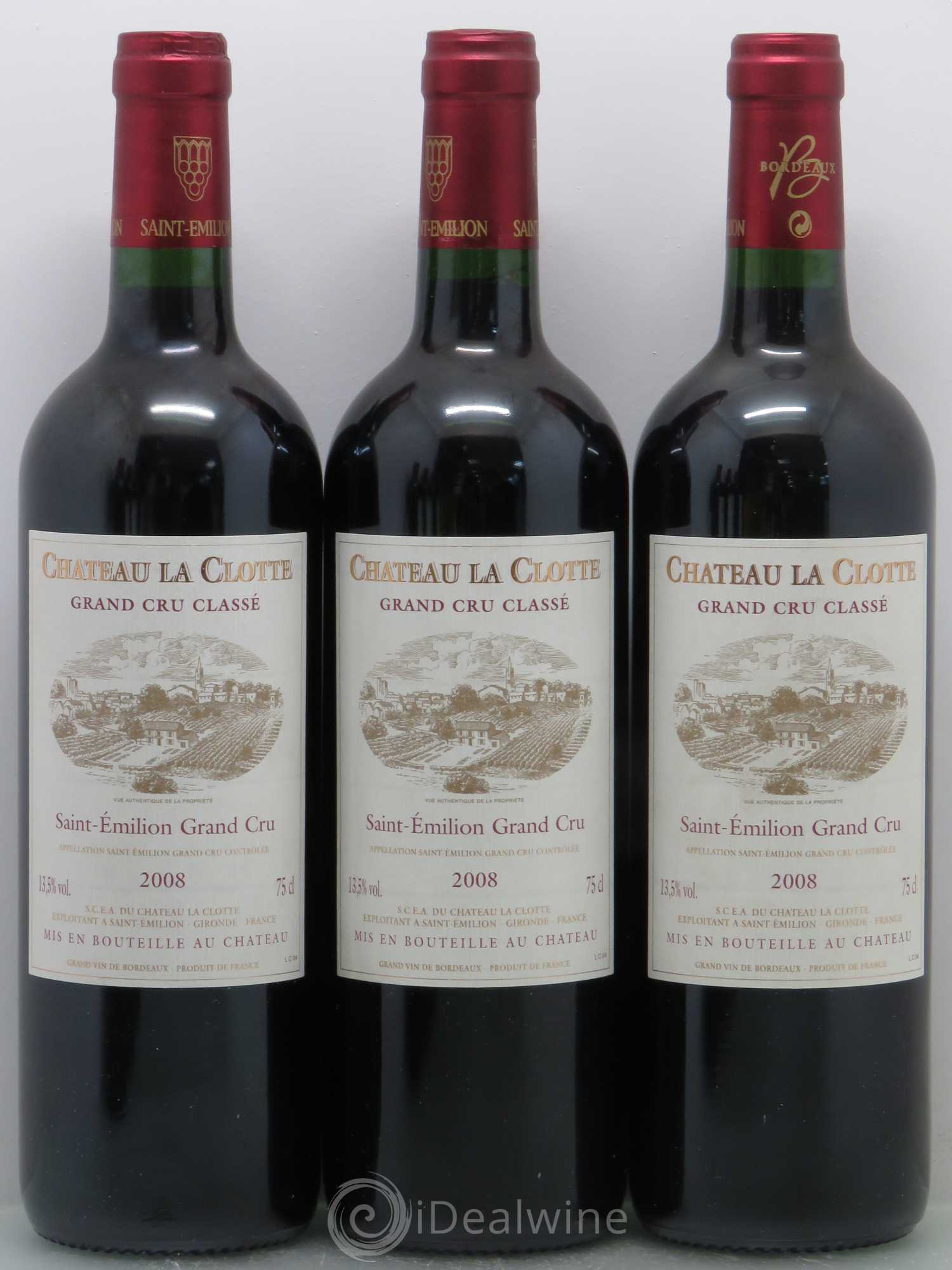 Château la Clotte 2008 - Lot de 6 bouteilles - 1