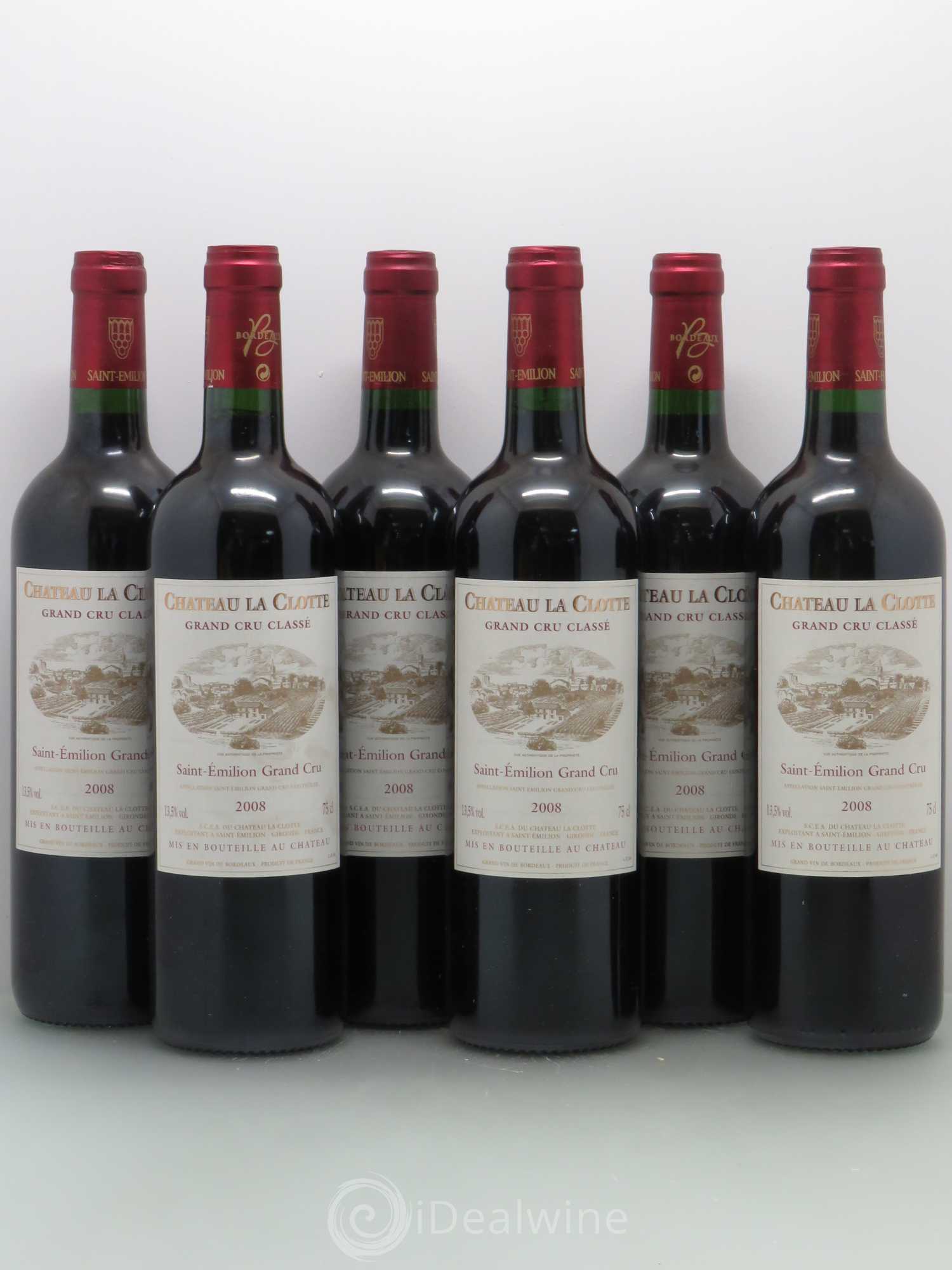 Château la Clotte 2008 - Lot de 6 bouteilles - 0