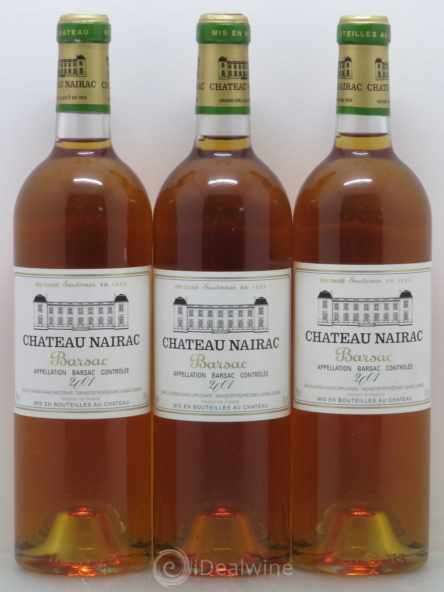 Château Nairac 2ème Grand Cru Classé (senza prezzo di riserva) 2001 - Lotto di 3 bottiglie - 0