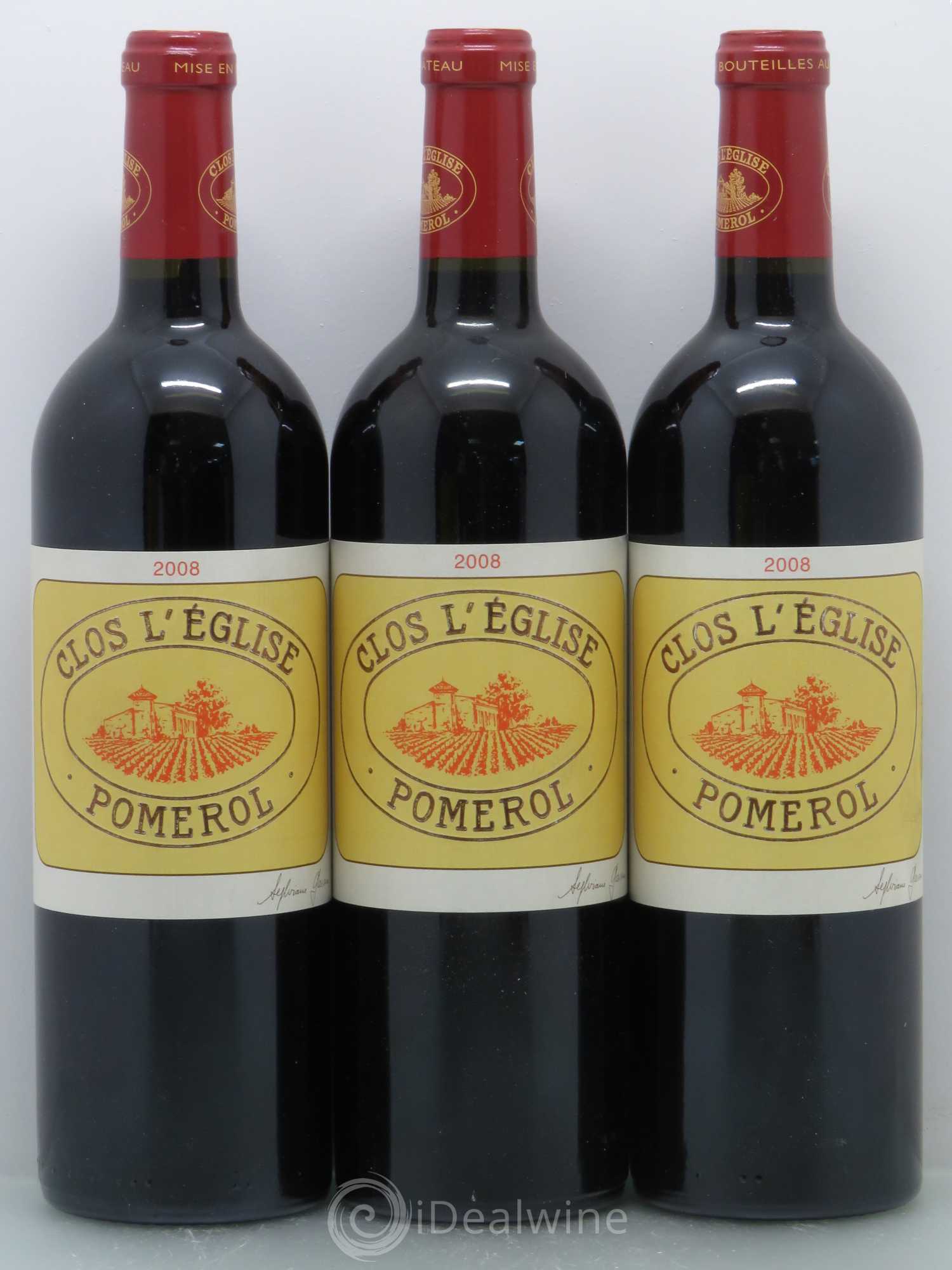 Clos l'Eglise 2008 - Lot de 3 bouteilles - 0