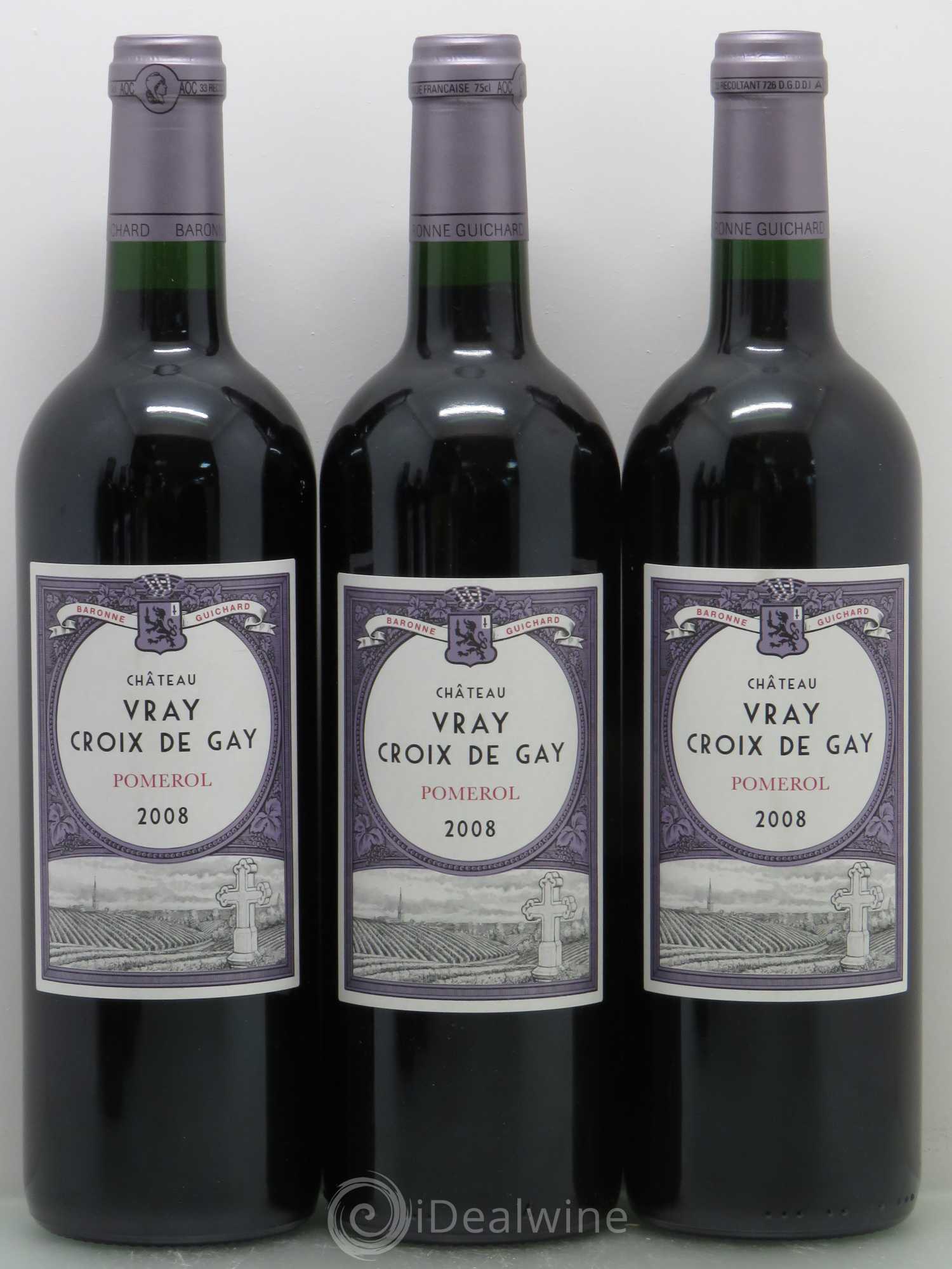 Château Vray Croix de Gay (sans prix de réserve) 2008 - Lot de 6 bouteilles - 1
