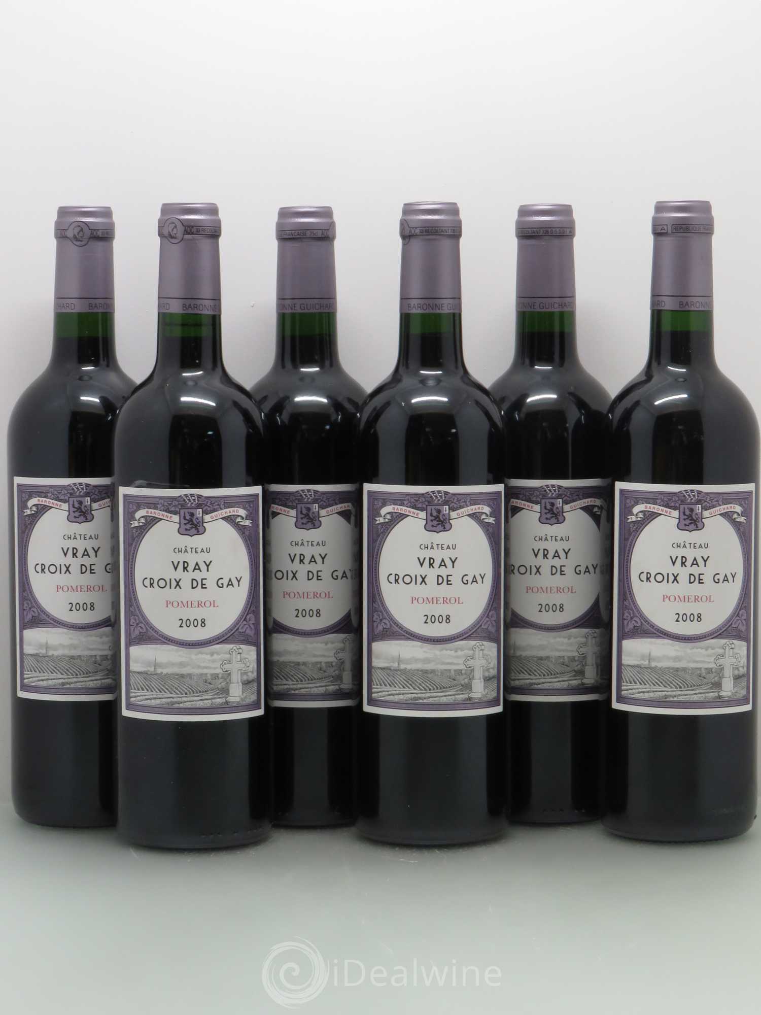Château Vray Croix de Gay (sans prix de réserve) 2008 - Lot de 6 bouteilles - 0