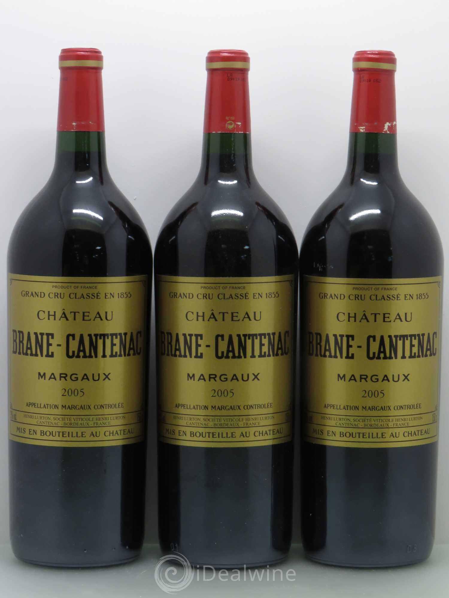 Château Brane Cantenac 2ème Grand Cru Classé 2005 - Lot de 3 magnums - 0