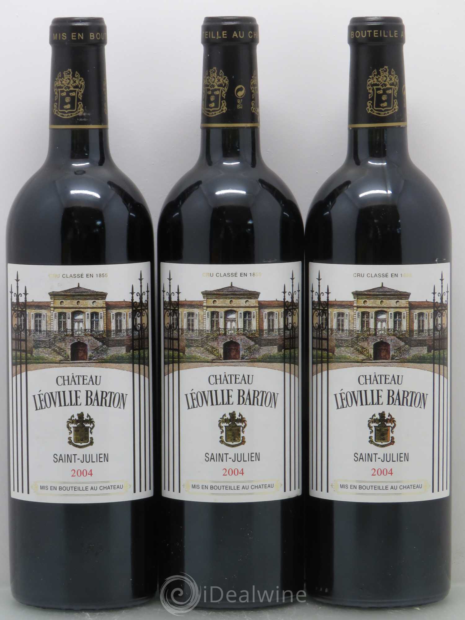 Château Léoville Barton 2ème Grand Cru Classé 2004 - Lot de 3 bouteilles - 0