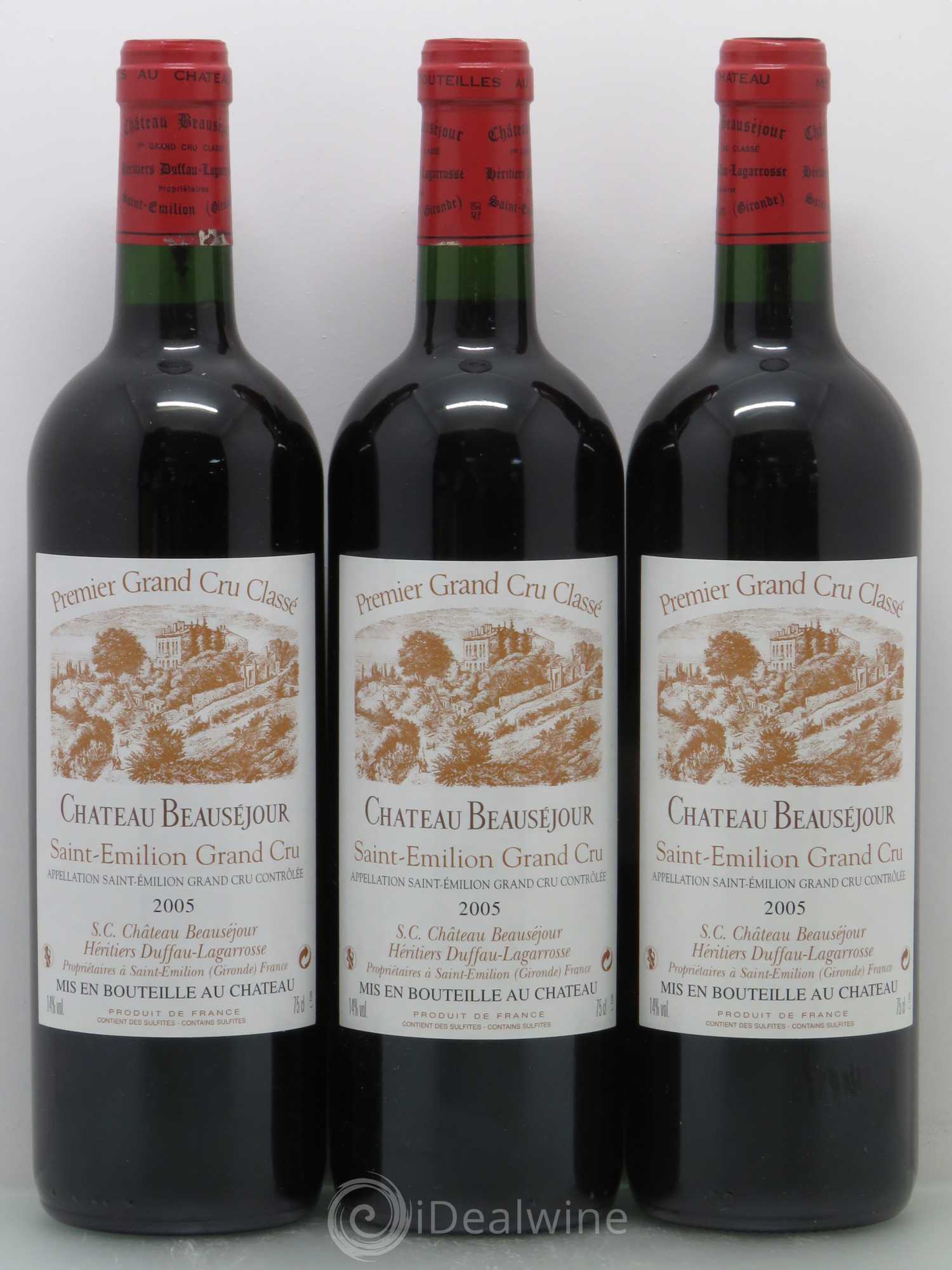 Château Beauséjour (Duffau-Lagarrosse) 1er Grand Cru Classé B 2005 - Lot de 12 bouteilles - 2