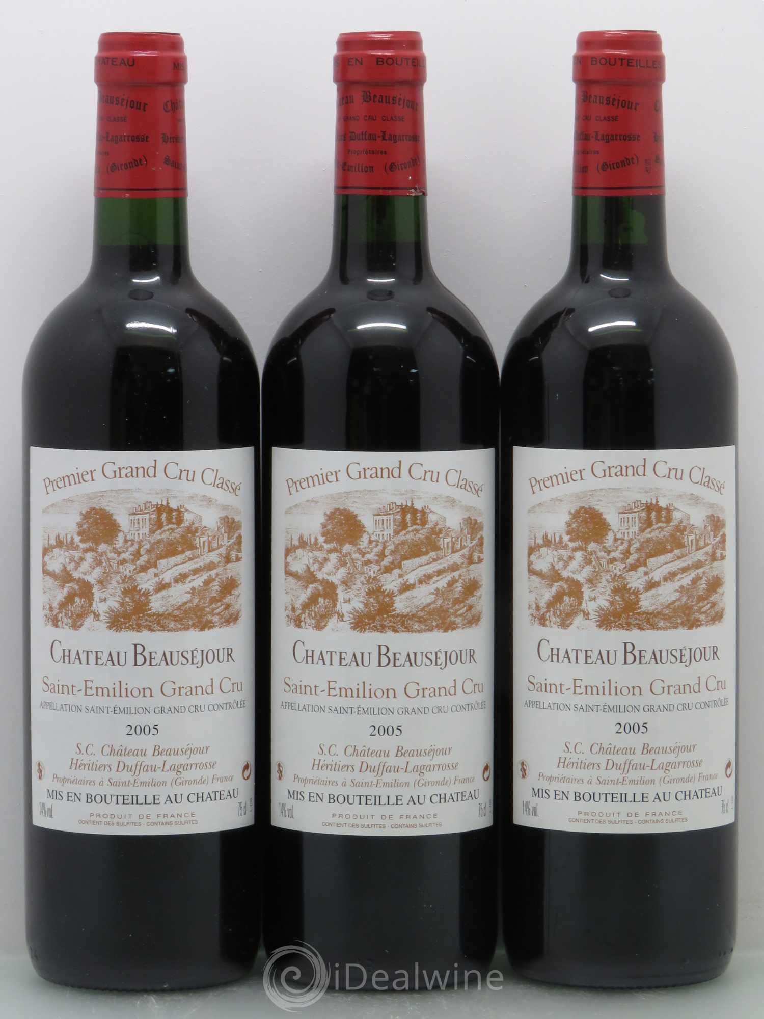 Château Beauséjour (Duffau-Lagarrosse) 1er Grand Cru Classé B 2005 - Lot de 12 bouteilles - 3