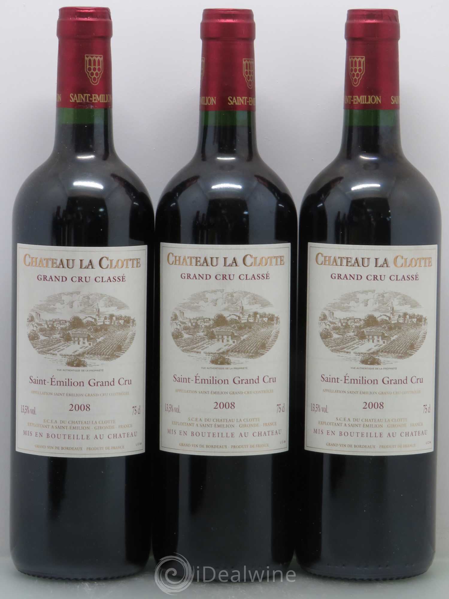Château la Clotte 2008 - Lot de 12 bouteilles - 1