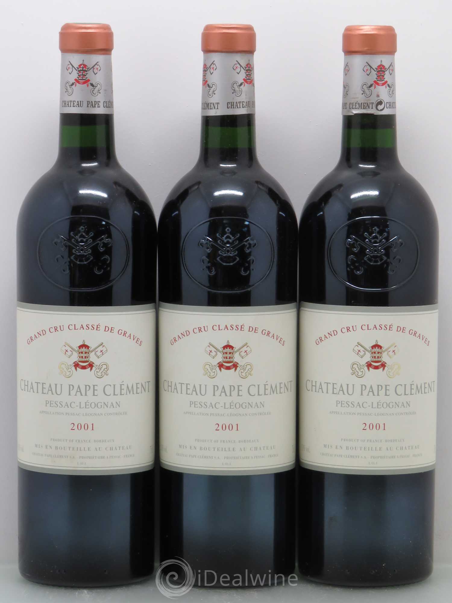 Château Pape Clément Cru Classé de Graves 2001 - Lot de 6 bouteilles - 1