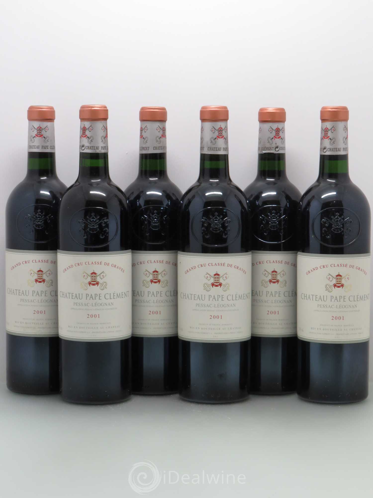 Château Pape Clément Cru Classé de Graves 2001 - Lot de 6 bouteilles - 0