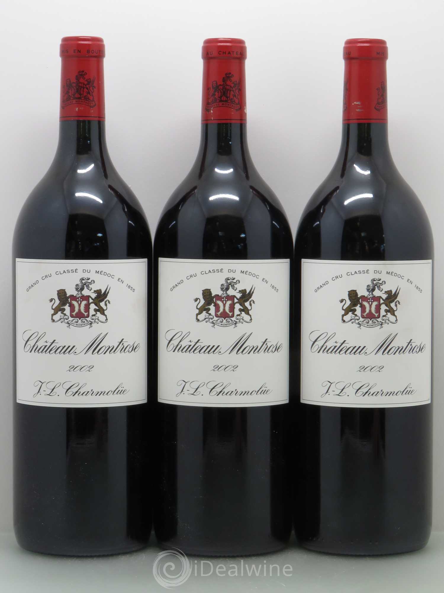 Château Montrose 2ème Grand Cru Classé 2002 - Lot de 3 magnums - 0