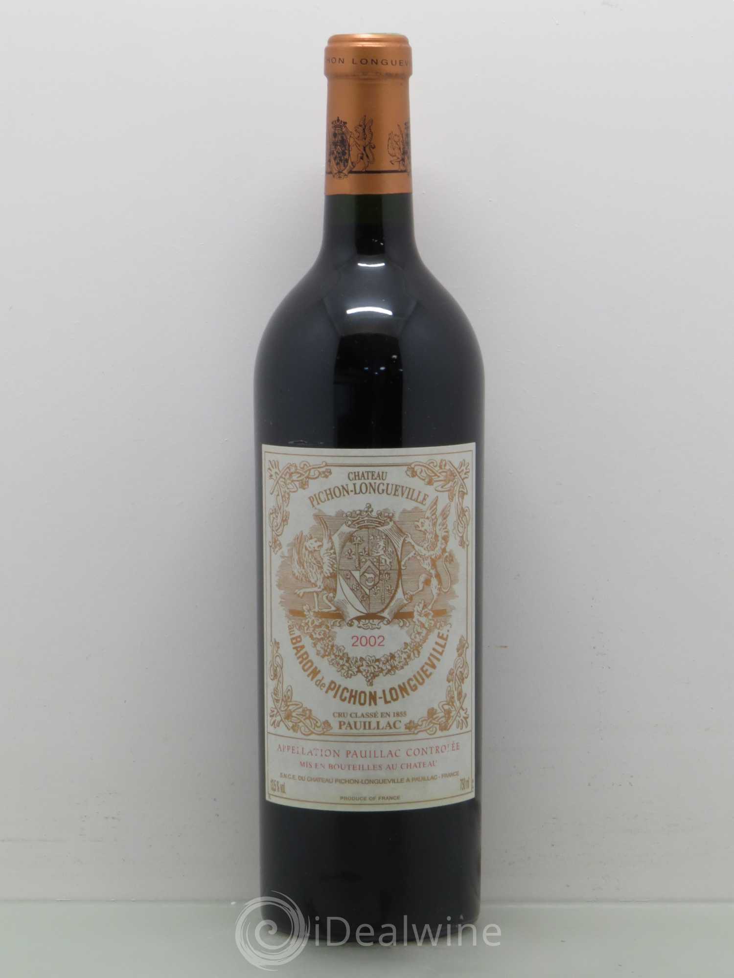 Pichon Longueville Baron 2ème Grand Cru Classé (sans prix de réserve) 2002 - Lot de 1 bouteille - 0