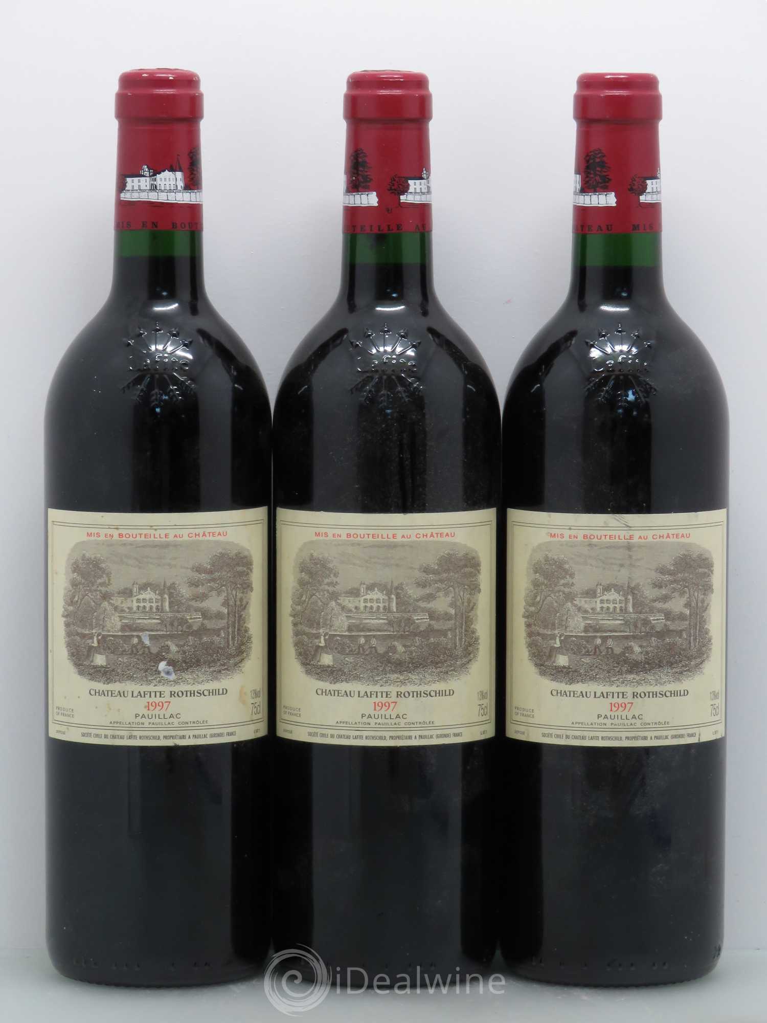 Château Lafite Rothschild 1er Grand Cru Classé 1997 - Lot de 3 bouteilles - 0