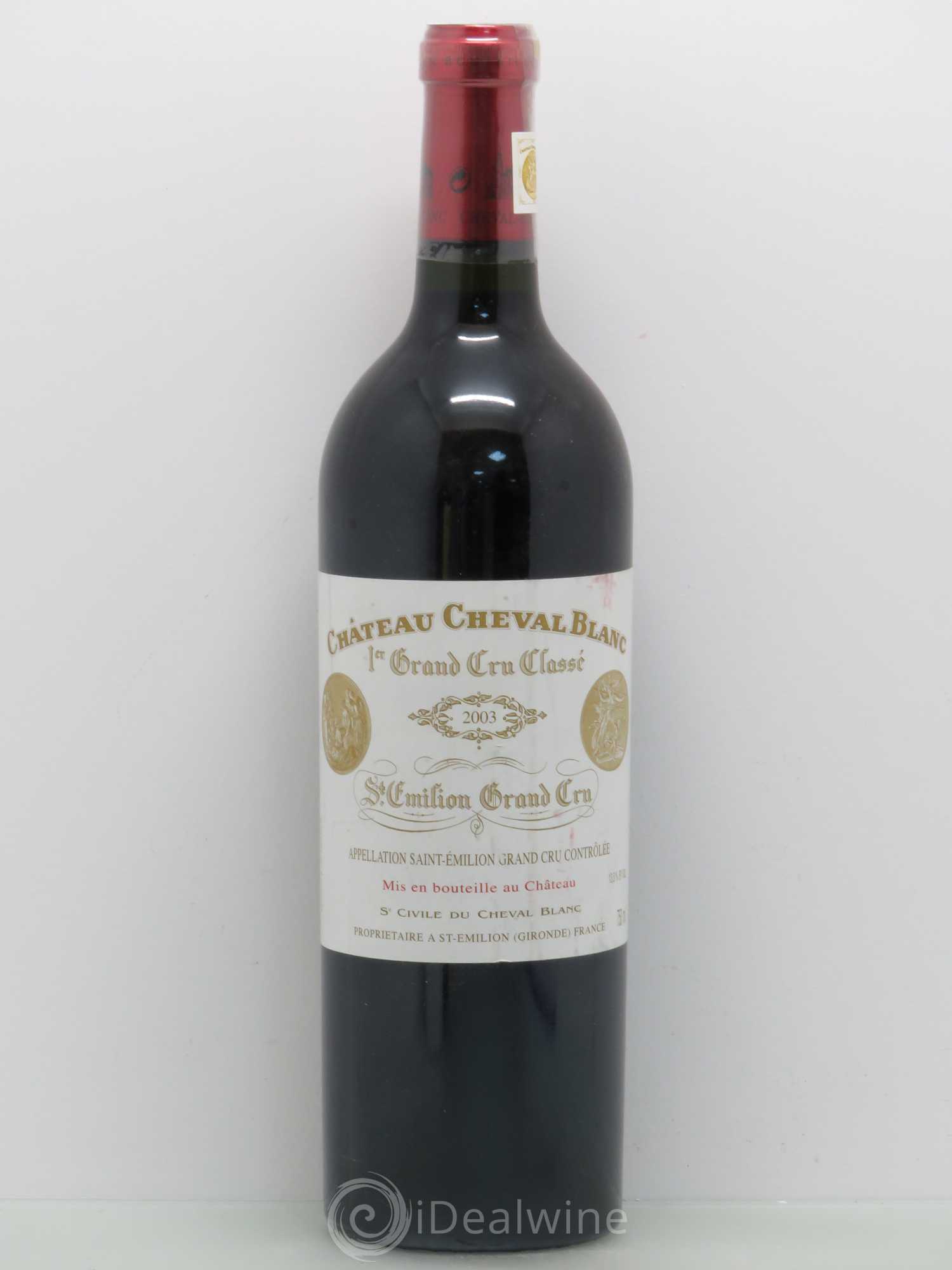 Château Cheval Blanc 1er Grand Cru Classé A 2003 - Lot de 1 bouteille - 0