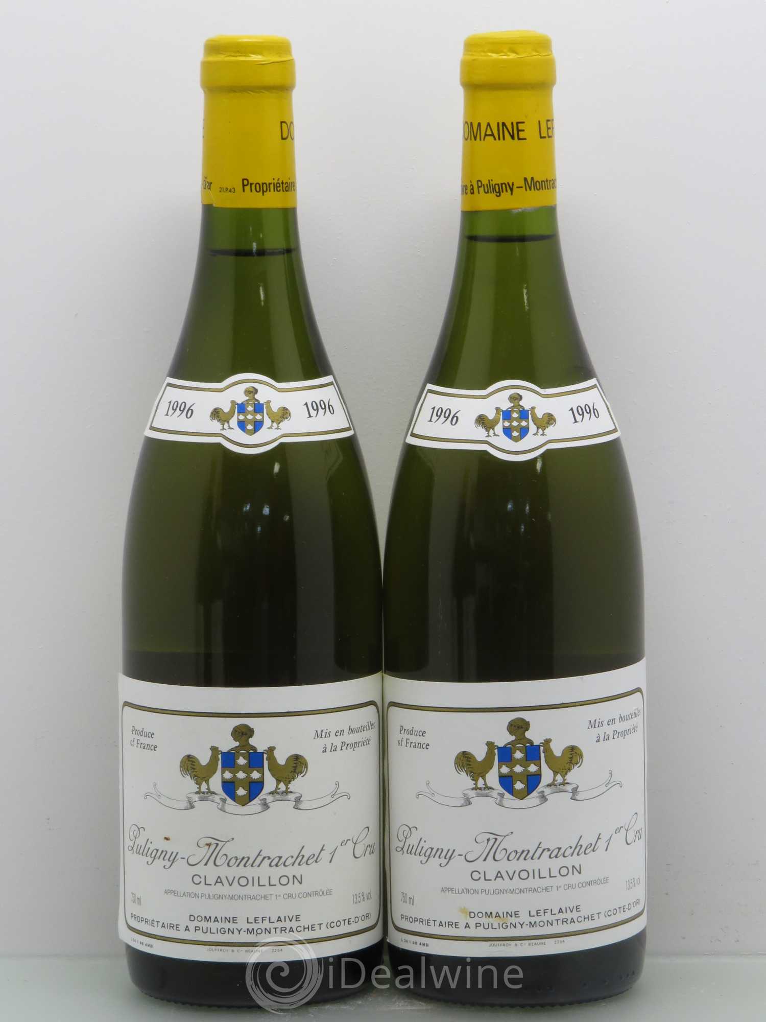 Puligny-Montrachet 1er Cru Clavoillon Leflaive (Domaine) 1996 - Lot de 2 bouteilles - 0