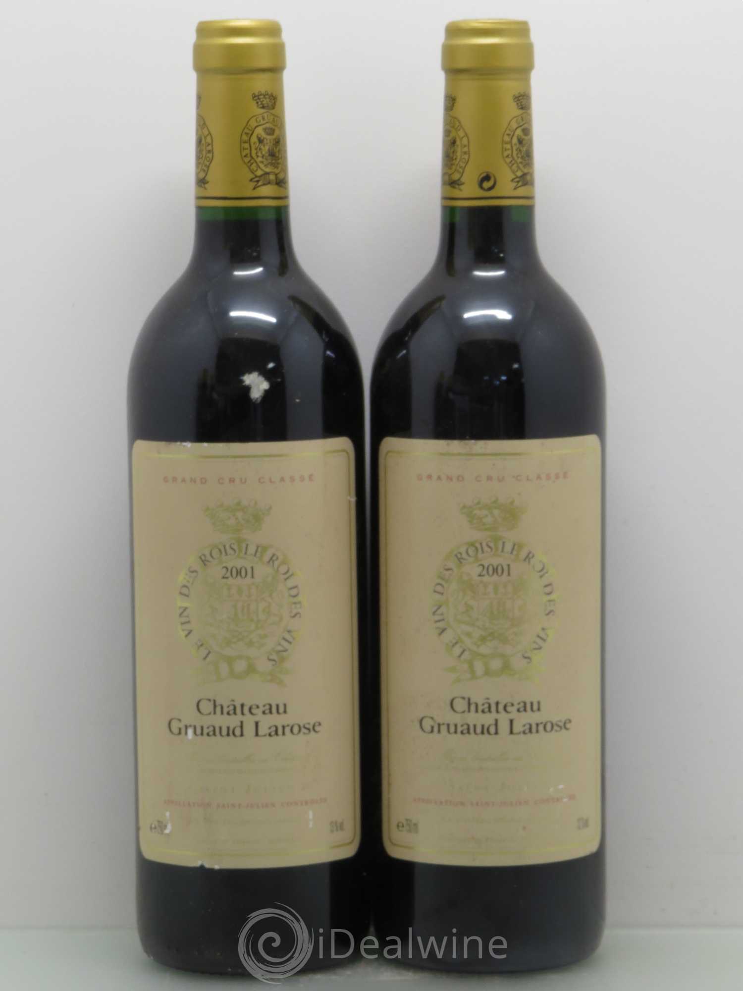 Château Gruaud Larose 2ème Grand Cru Classé 2001 - Lot de 2 bouteilles - 0