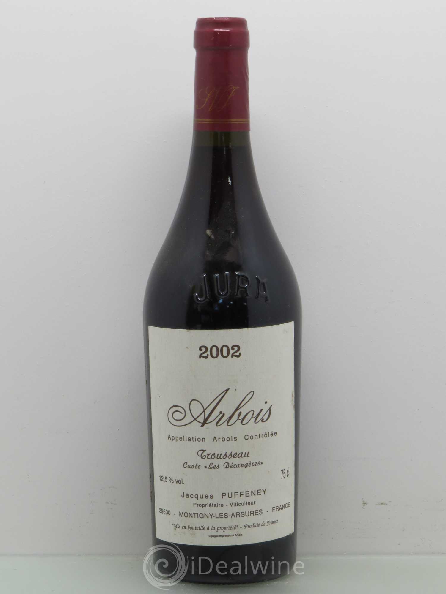 Arbois Jacques Puffeney Trousseau Berangeres 2002 - Posten von 1 Flasche - 0
