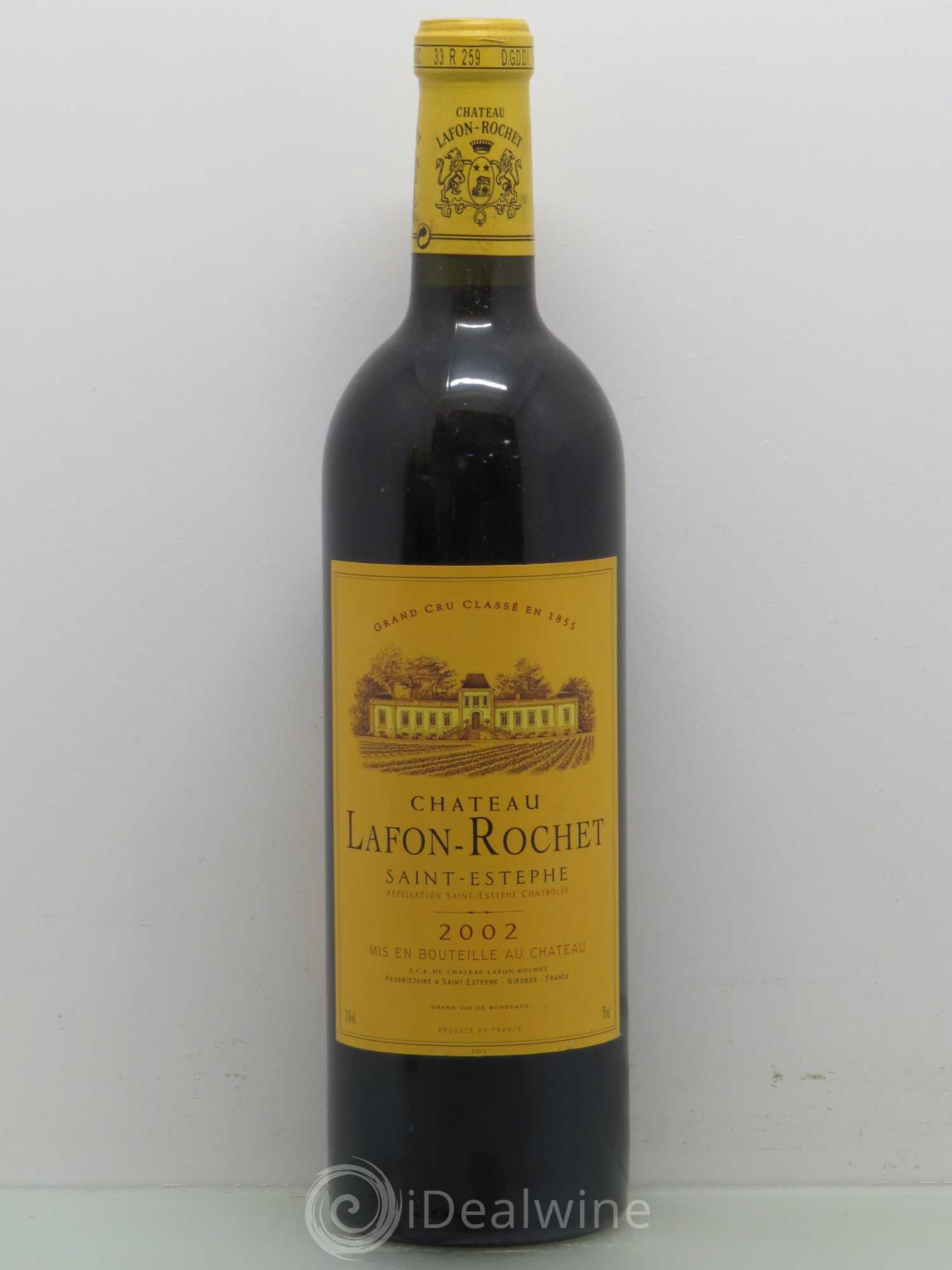 Château Lafon Rochet 4ème Grand Cru Classé 2002 - Lot de 1 bouteille - 0