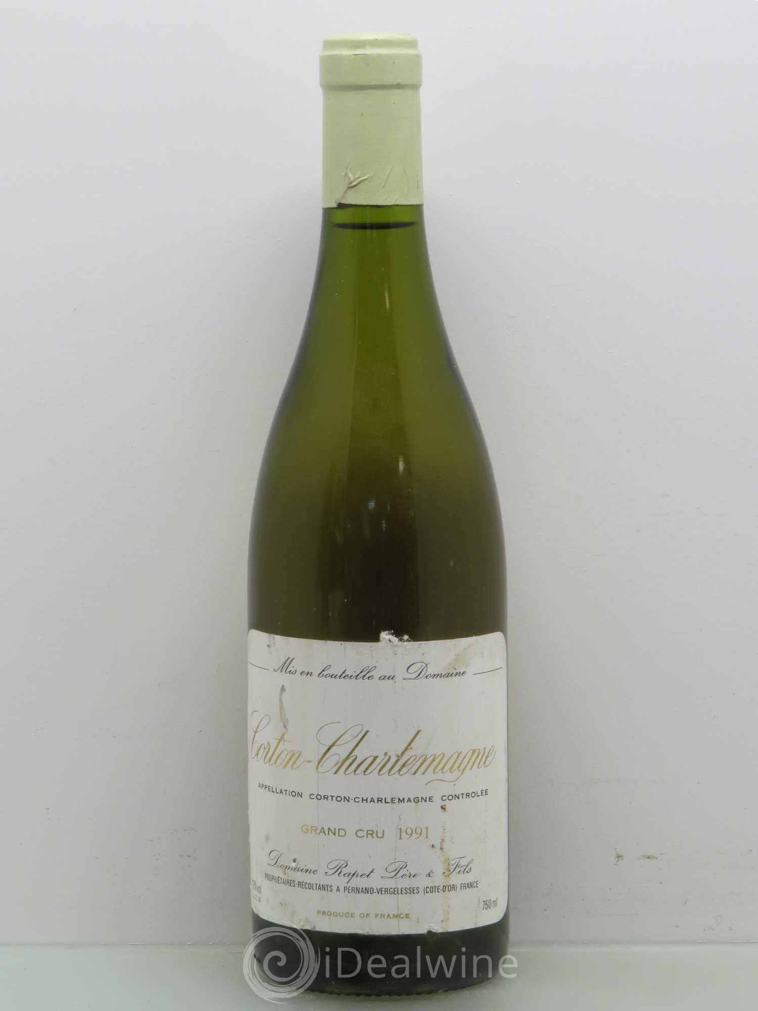 Corton-Charlemagne Grand Cru Rapet Père & Fils 1991 - Lot de 1 bouteille - 0