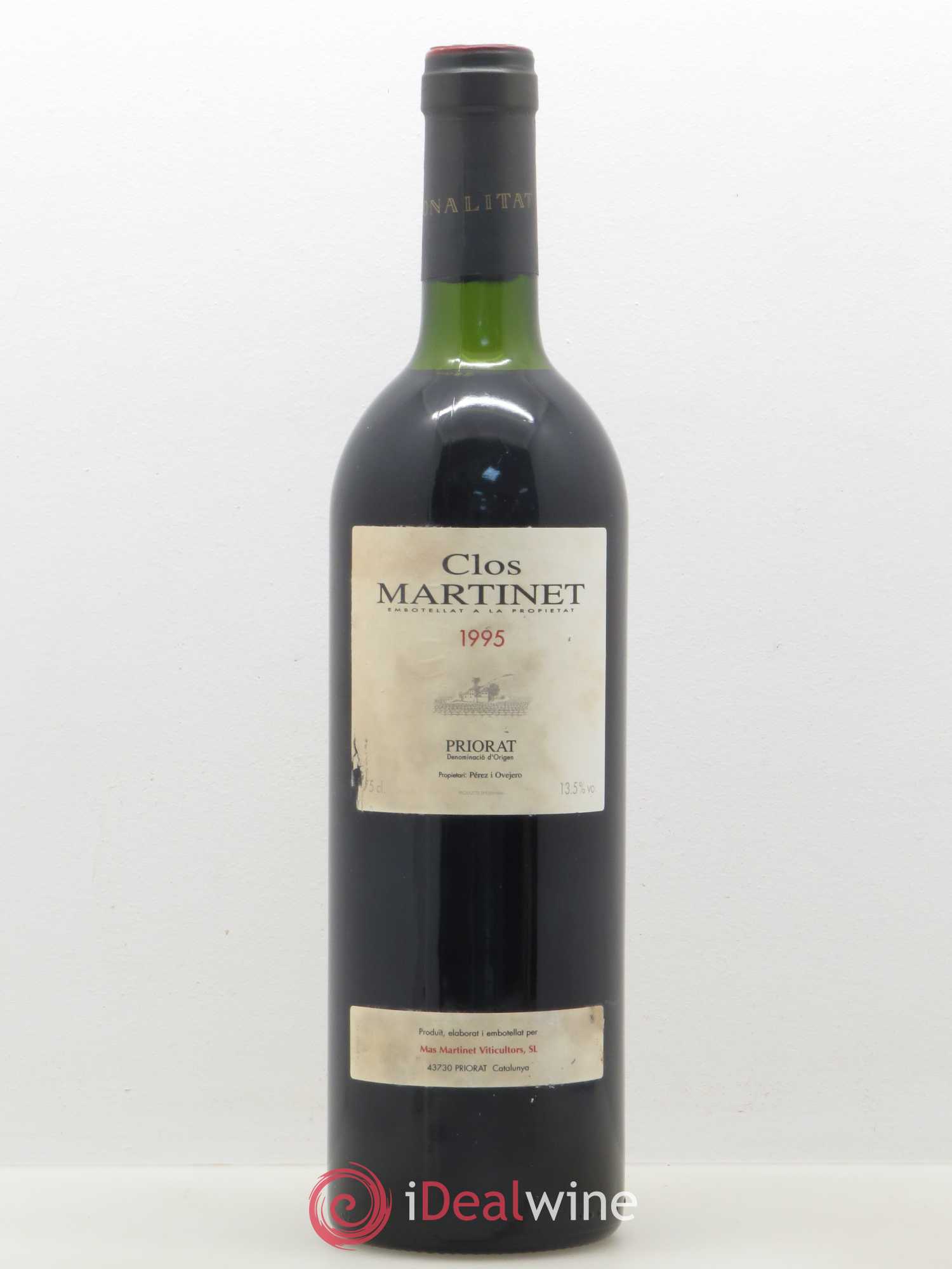 Priorat Clos Martinet DOCA Mas Martinet Viticultors Perez y Ovejero 1995 - Posten von 1 Flasche - 0