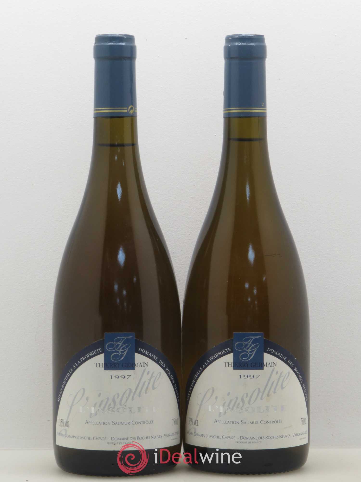 Saumur Insolite Domaine des Roches Neuves - Thierry Germain 1997 - Lot de 2 bouteilles - 0