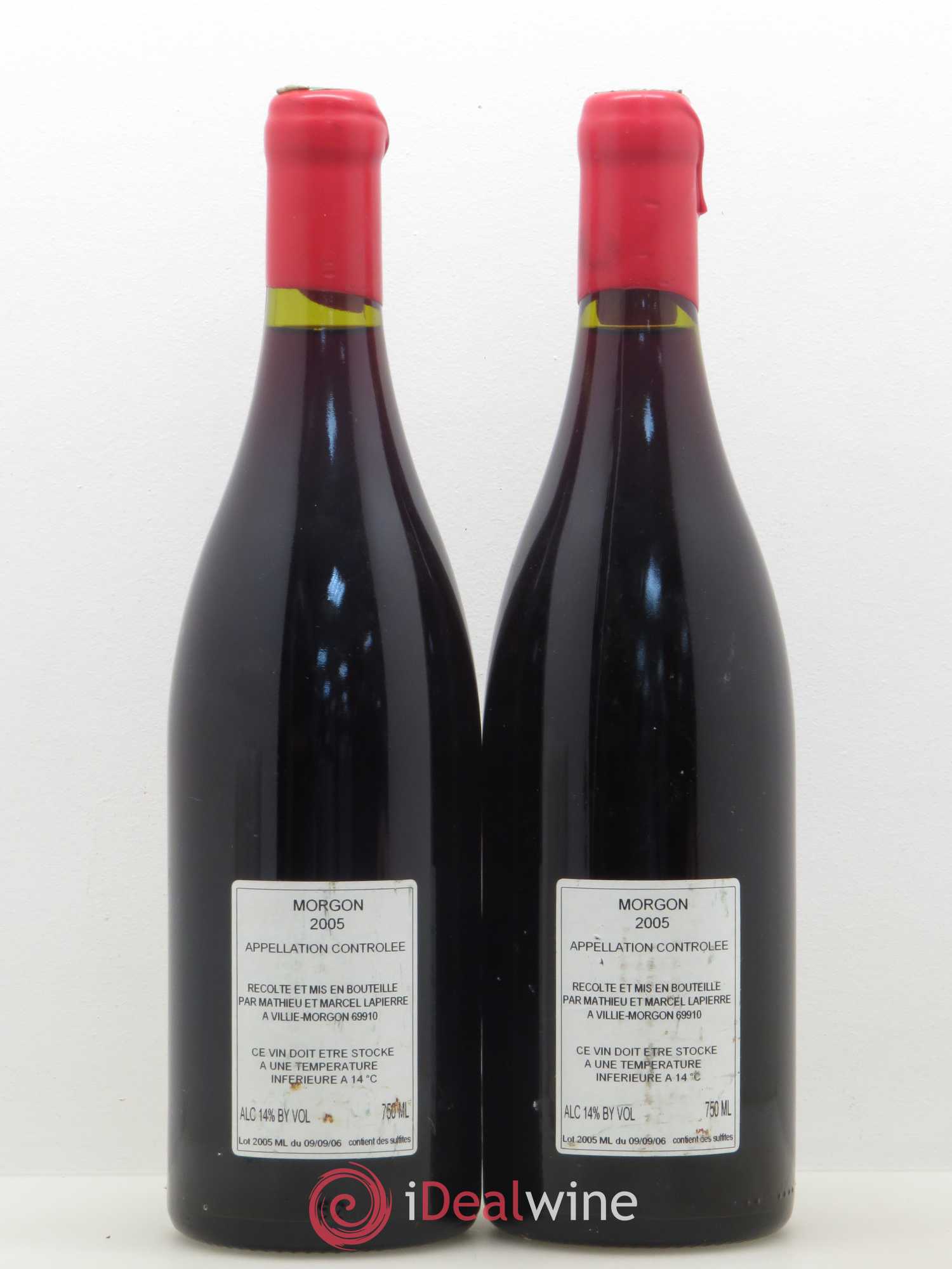 Morgon Marcel Lapierre (Domaine) 2005 - Posten von 2 Flaschen - 1