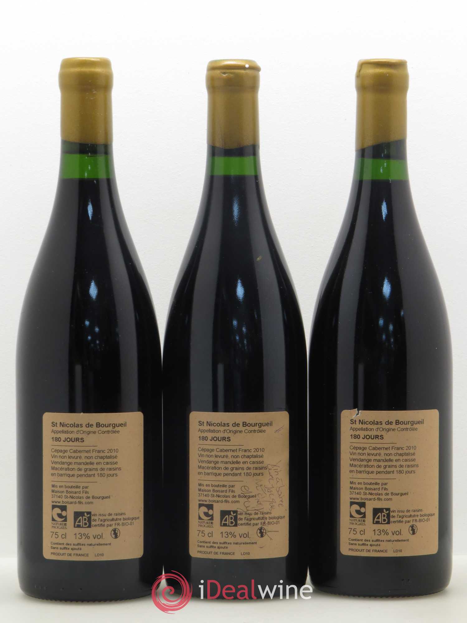 Saint-Nicolas de Bourgueil 2010 - Posten von 3 Flaschen - 1