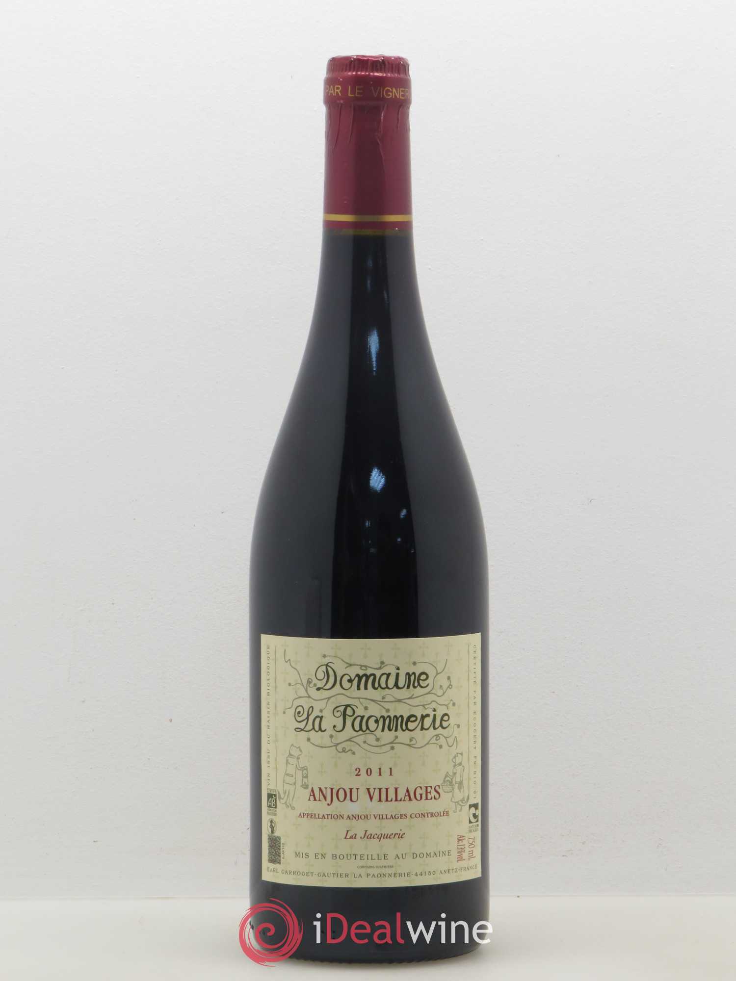 Anjou Cuvée La Jacquerie Domaine de la Paonnerie 2011 - Posten von 1 Flasche - 0