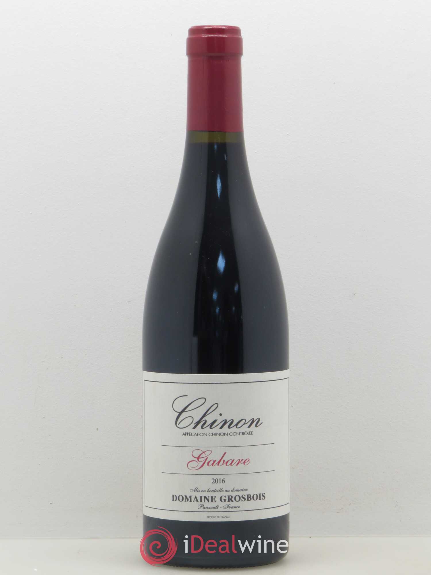 Chinon Gabare Domaine Grosbois 2016 - Lot de 1 bouteille - 0