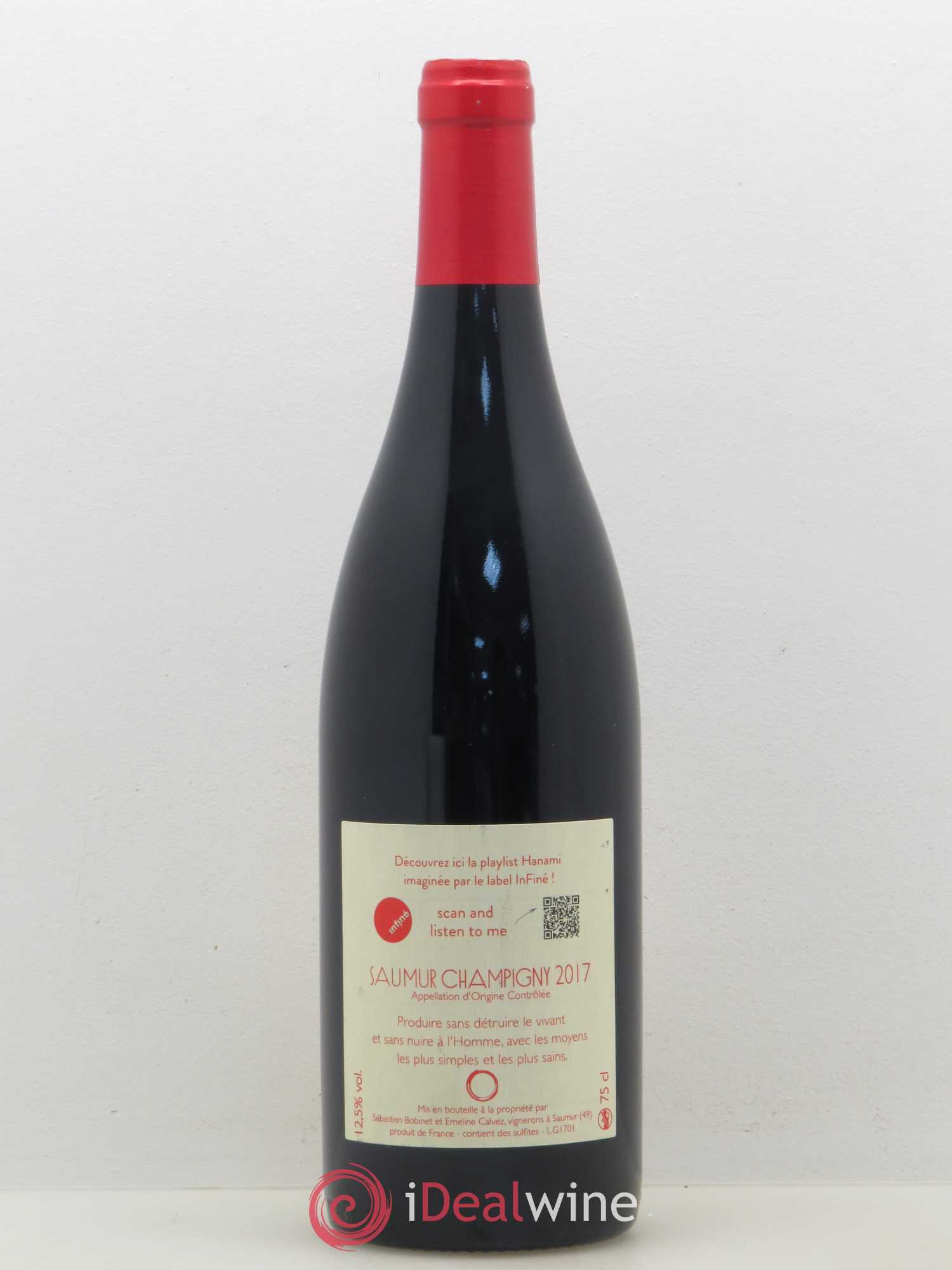 Saumur-Champigny Hanami Cabernet franc Domaine Bobinet 2017 - Lot of 1 bottle - 1