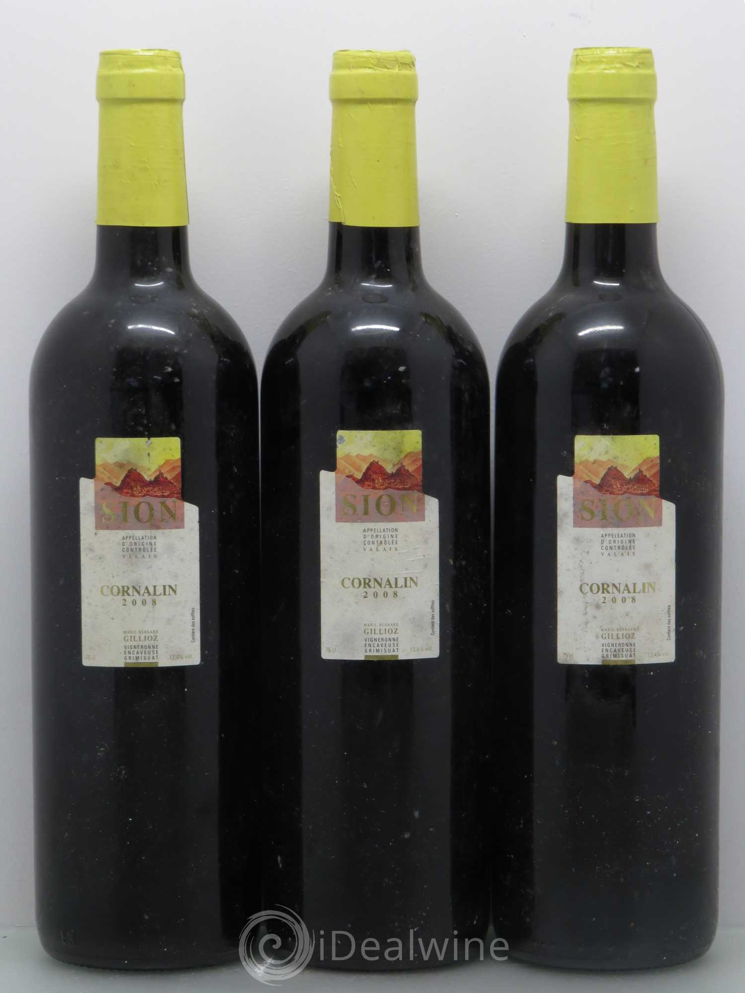 Divers Sion Cornalin de Marie-Bernard GILLIOZ 2008 - Posten von 3 Flaschen - 0