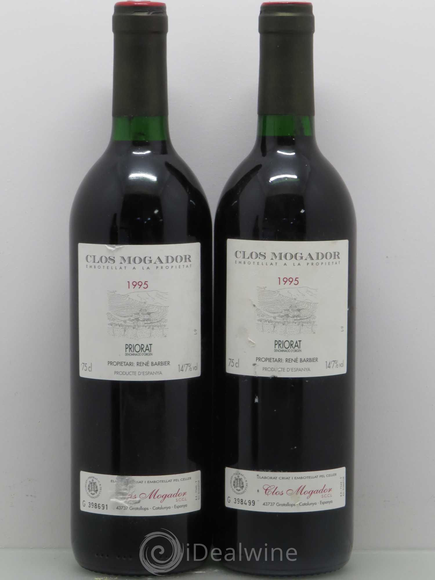 Priorat Clos Mogador DOCA René Barbier 1995 - Lot of 4 bottles - 1