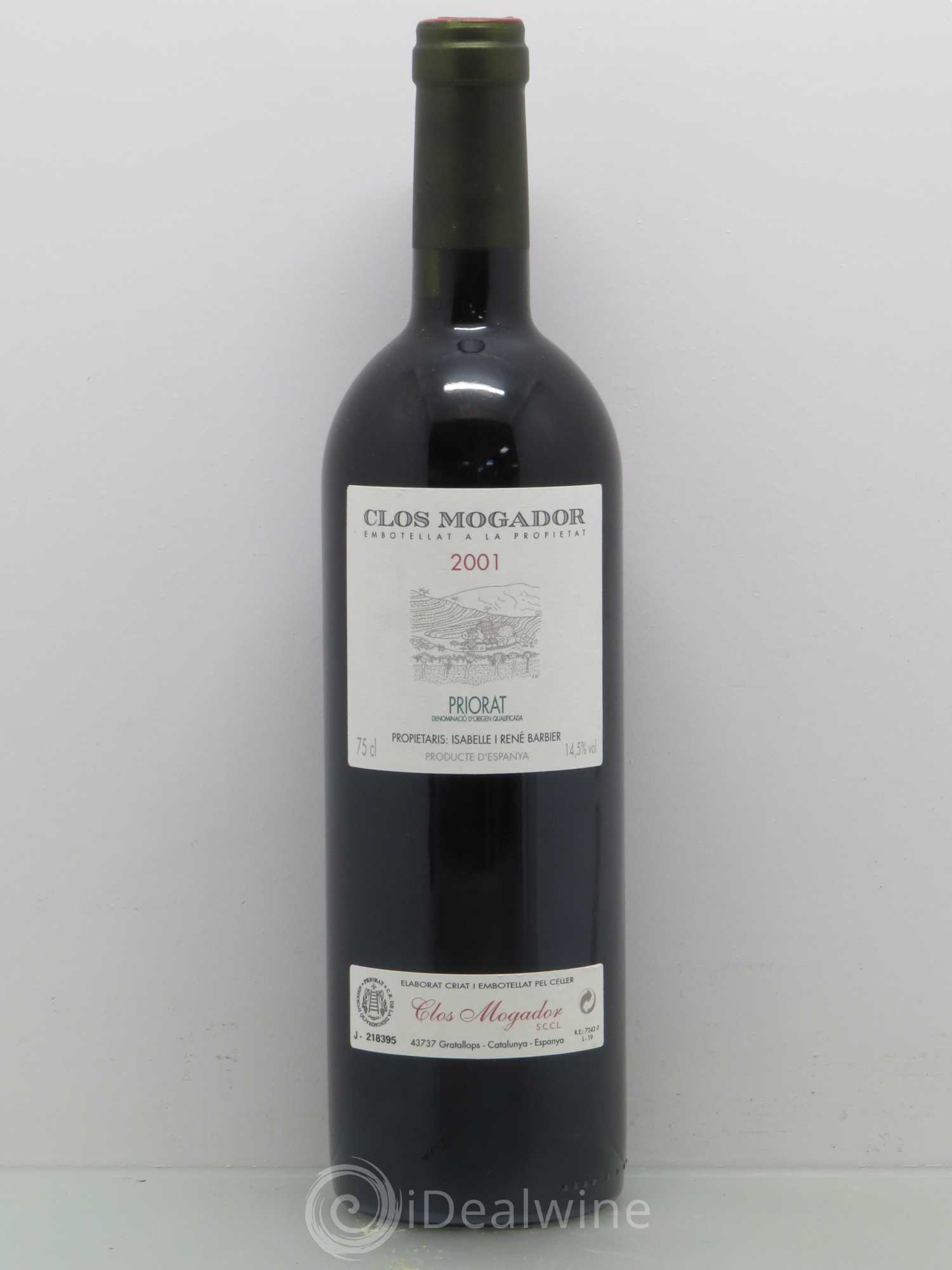 Priorat Clos Mogador DOCA René Barbier 2001 - Lot de 1 bouteille - 0