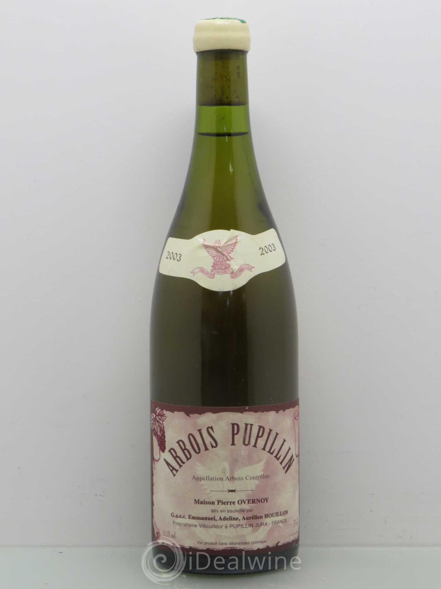 Arbois-Pupillin Savagnin (cire jaune) Overnoy-Houillon (Domaine) Chardonnay Ouillé 2003 - Lot de 1 bouteille - 0