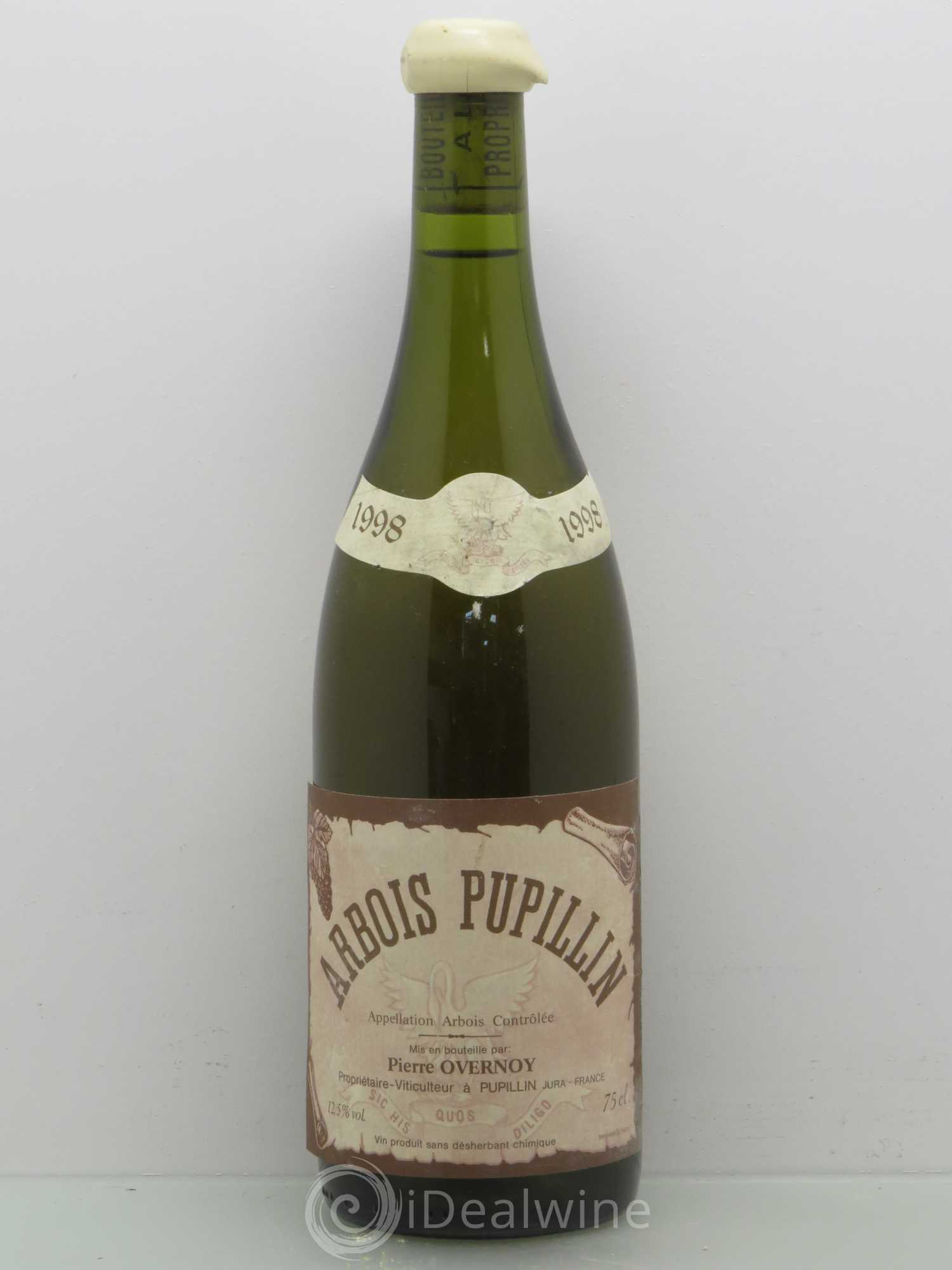 Arbois-Pupillin Savagnin (cire jaune) Overnoy-Houillon (Domaine) Chardonnay 1998 - Lot de 1 bouteille - 0