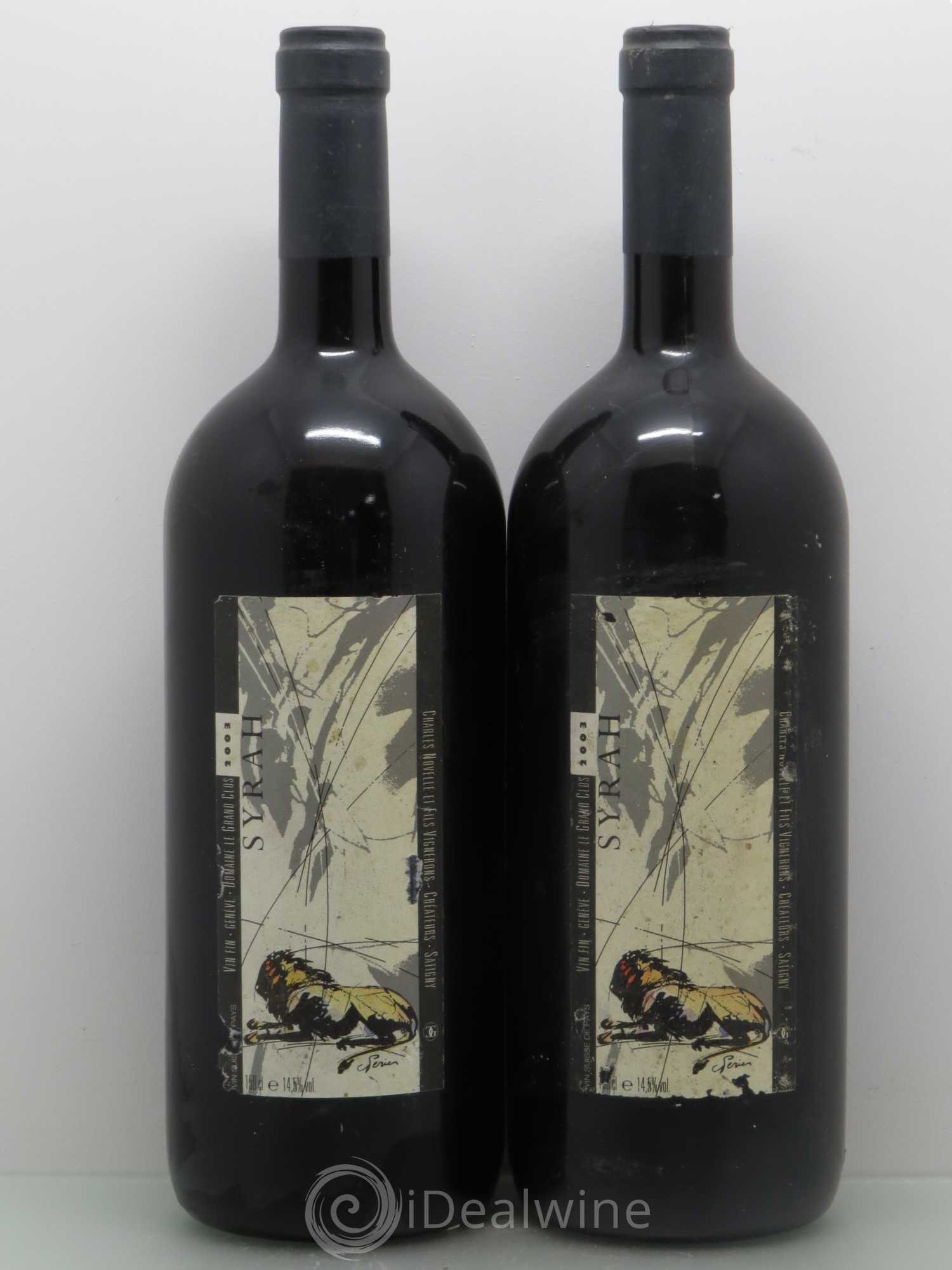 Divers Satigny Syrah Jean-Michel Novelle 2003 - Posten von 2 Magnum - 0
