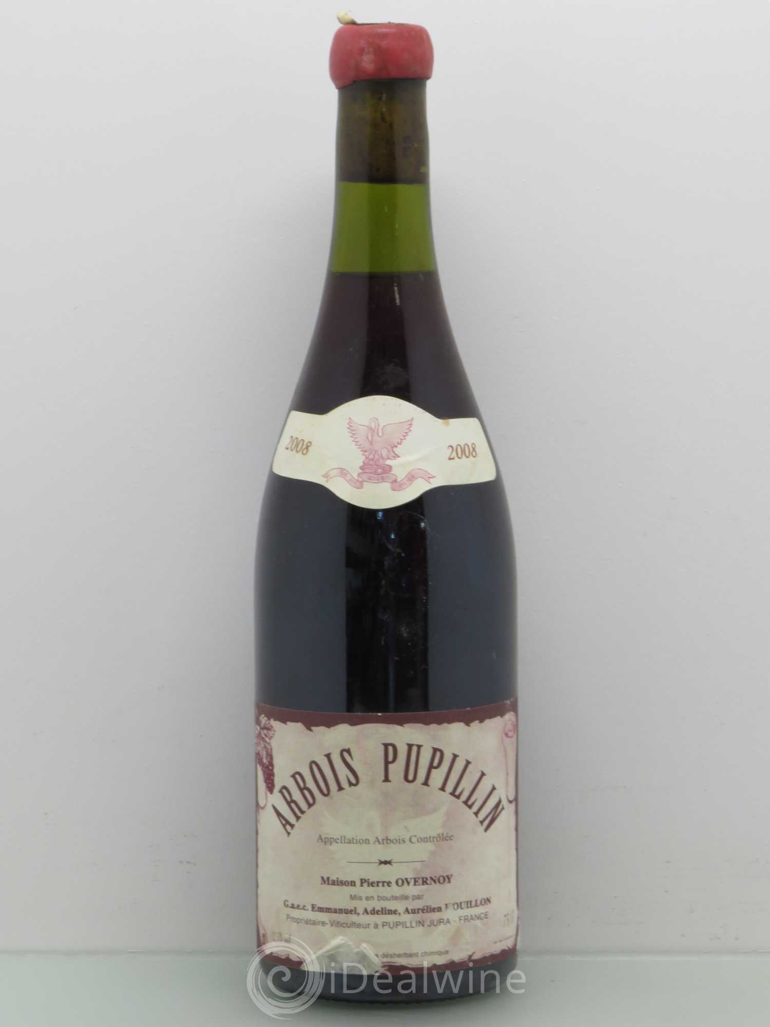 Arbois-Pupillin Poulsard (cire rouge) Overnoy-Houillon (Domaine) Ploussard 2008 - Lot de 1 bouteille - 0
