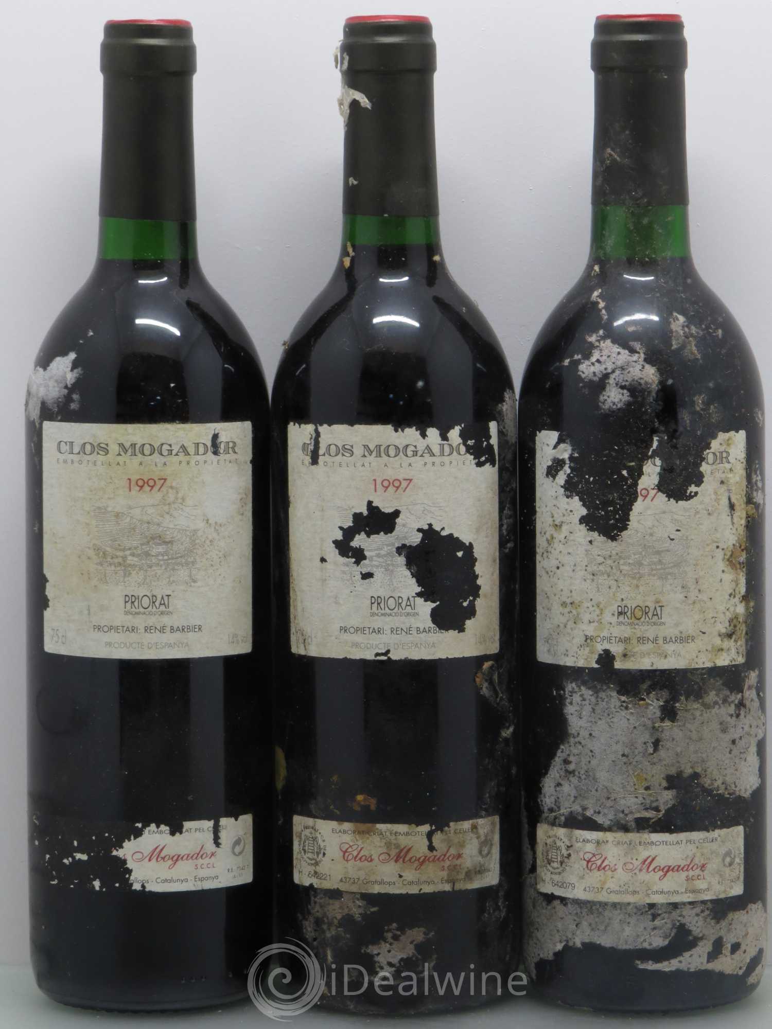 Priorat Clos Mogador DOCA René Barbier 1997 - Lot de 3 bouteilles - 0