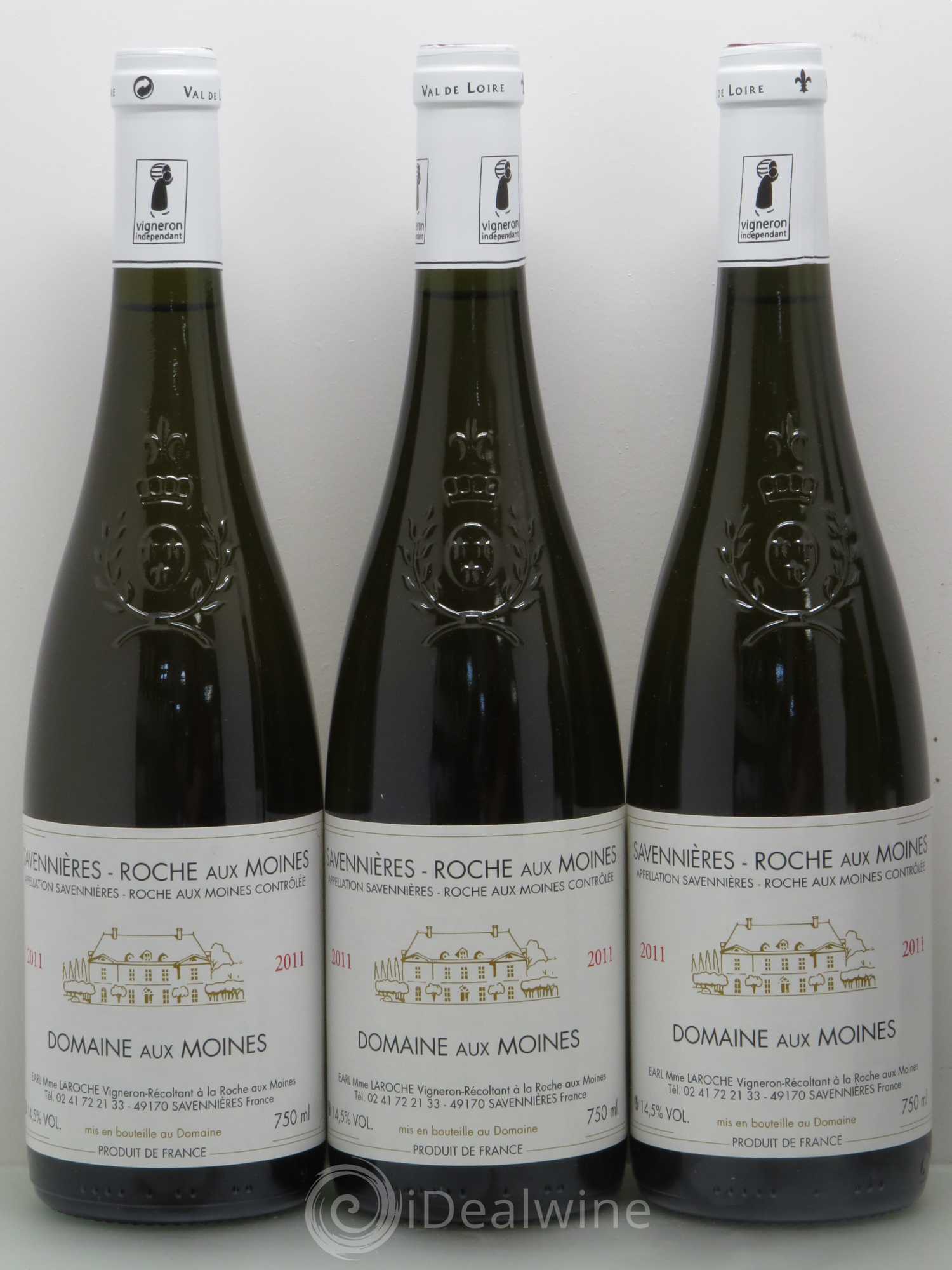 Savennières Roche aux Moines Domaine aux moines 2011 - Lot de 5 bouteilles - 1