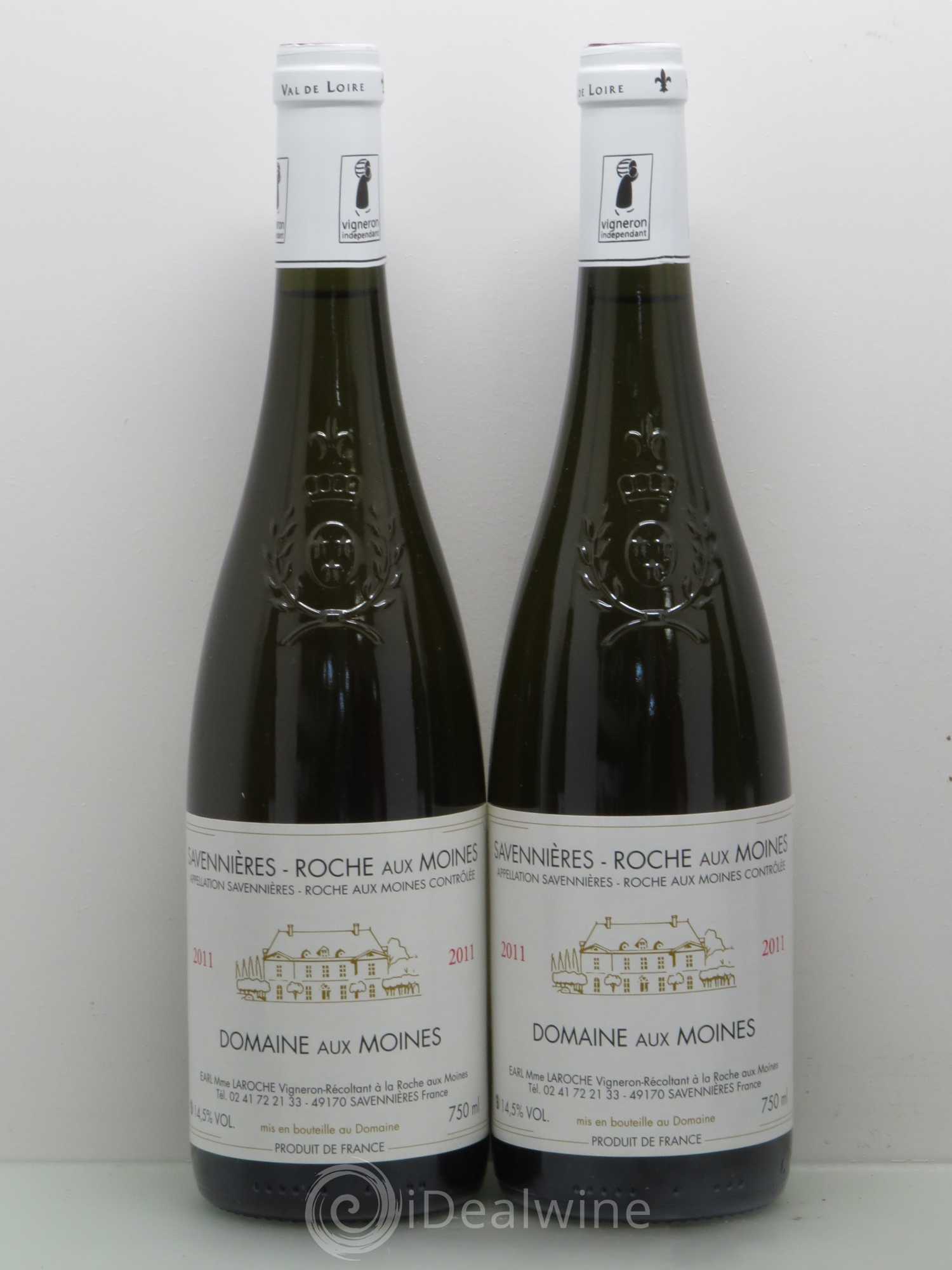 Savennières Roche aux Moines Domaine aux moines 2011 - Lot de 5 bouteilles - 2