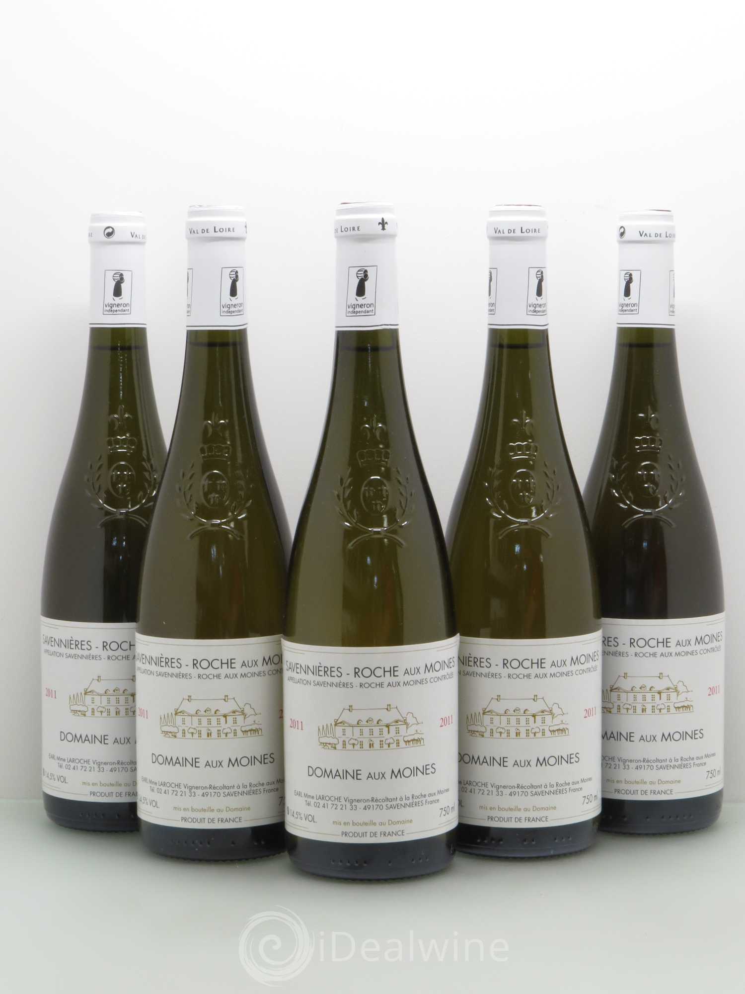 Savennières Roche aux Moines Domaine aux moines 2011 - Lot de 5 bouteilles - 0