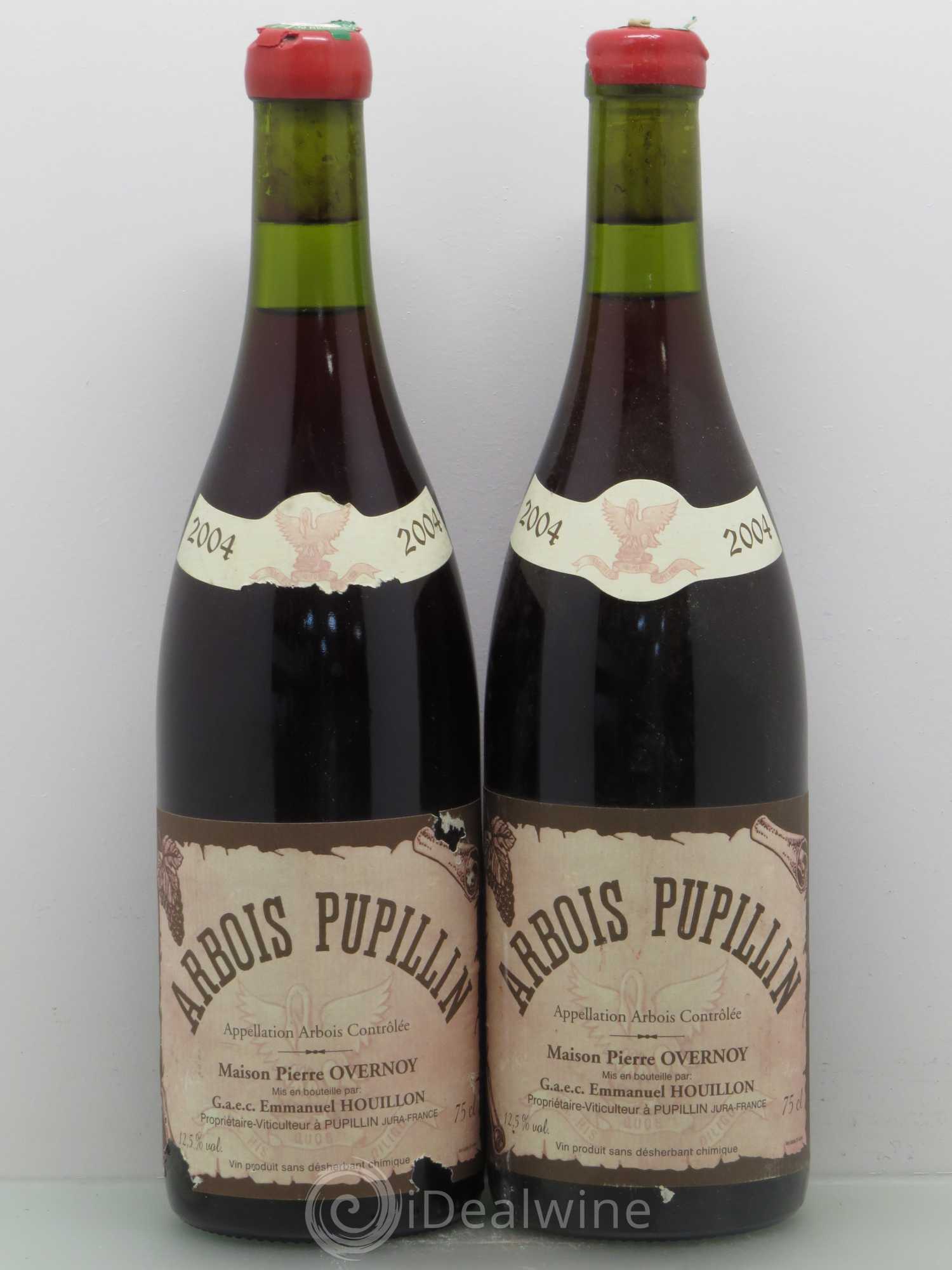 Arbois-Pupillin Poulsard (cire rouge) Overnoy-Houillon (Domaine) Ploussard 2004 - Lot de 2 bouteilles - 0