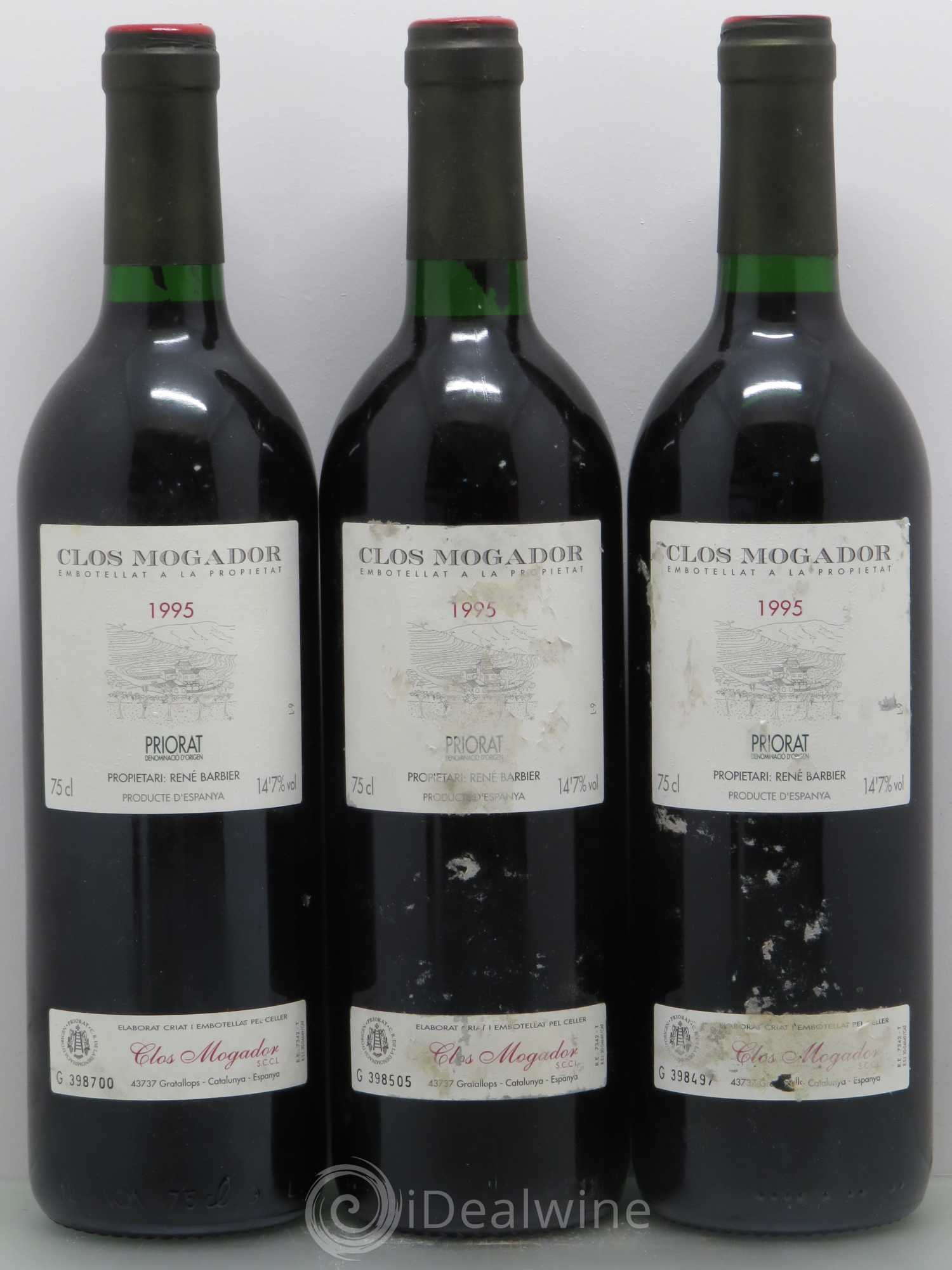 Priorat Clos Mogador DOCA René Barbier 1995 - Lot de 6 bouteilles - 2