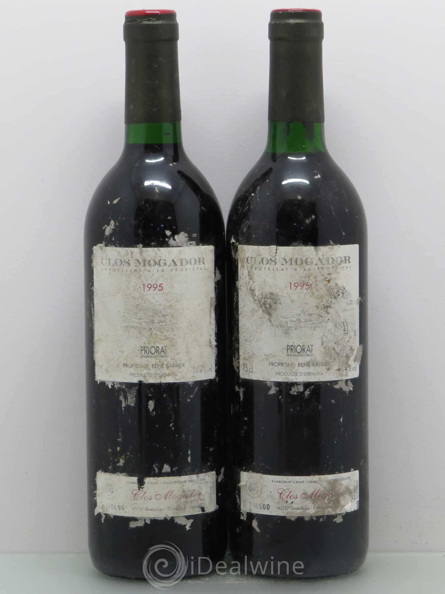 Priorat Clos Mogador DOCA René Barbier 1995 - Lot de 2 bouteilles - 0