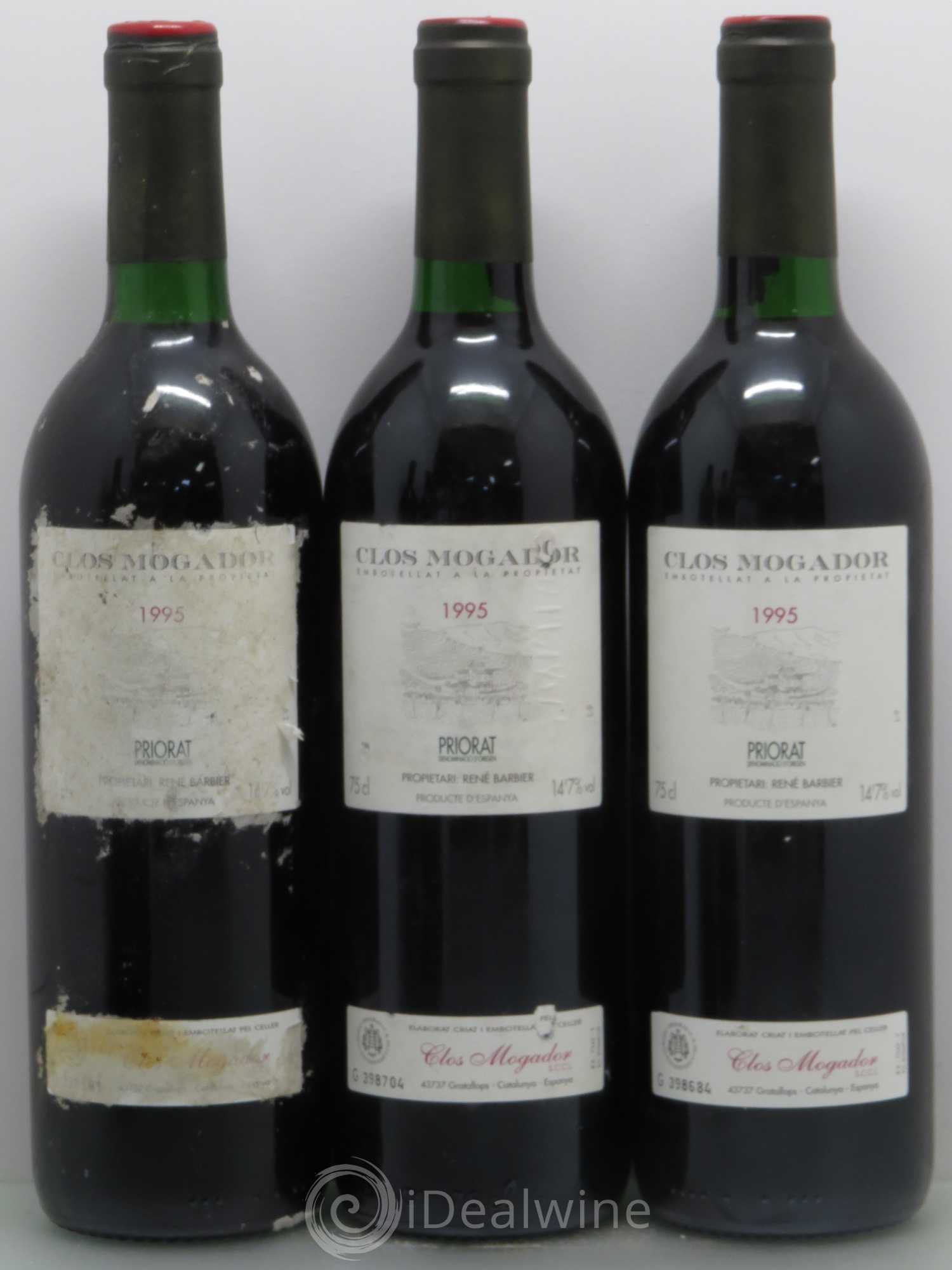 Priorat Clos Mogador DOCA René Barbier 1995 - Lot de 6 bouteilles - 1