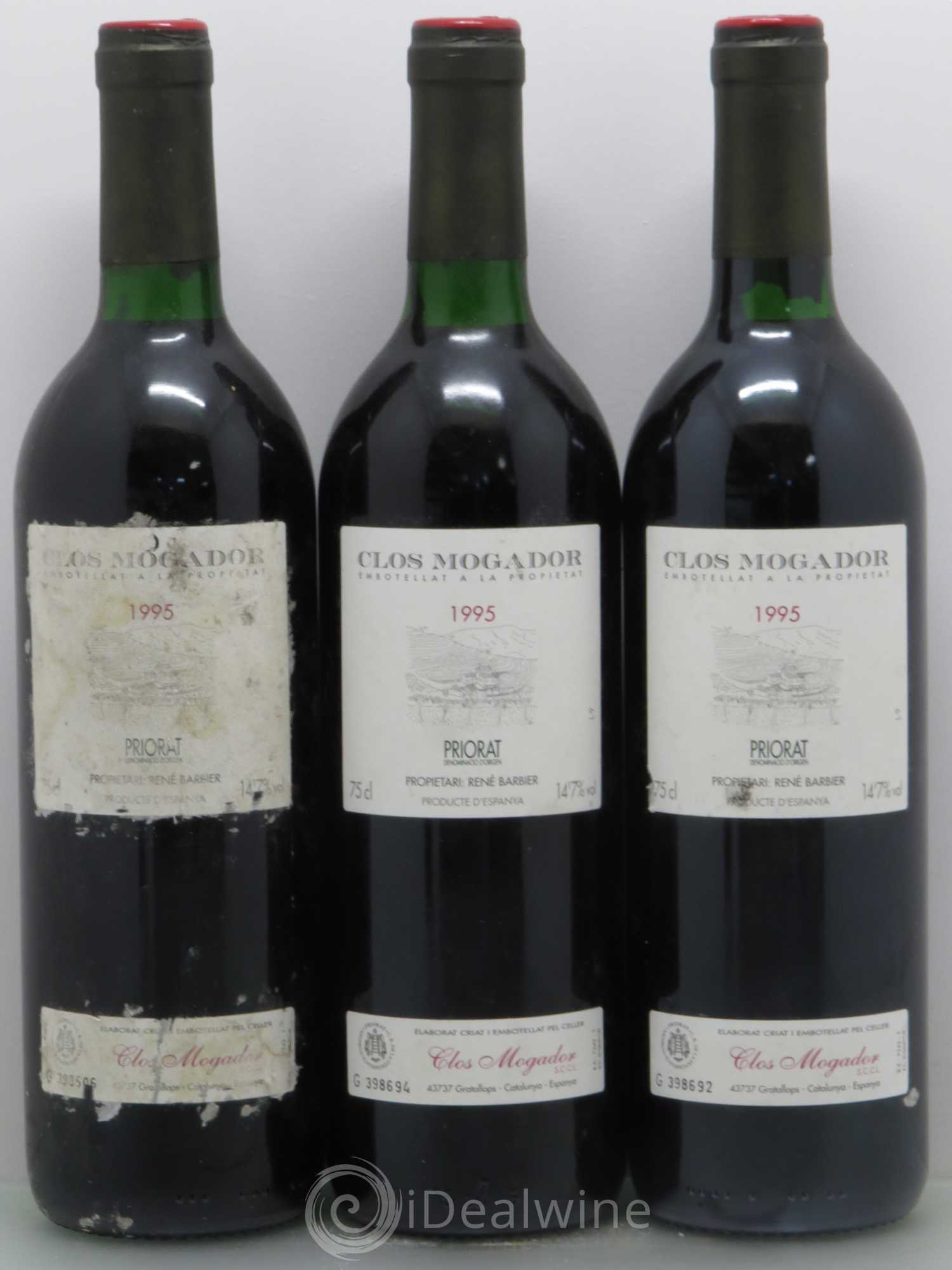 Priorat Clos Mogador DOCA René Barbier 1995 - Lot de 6 bouteilles - 2