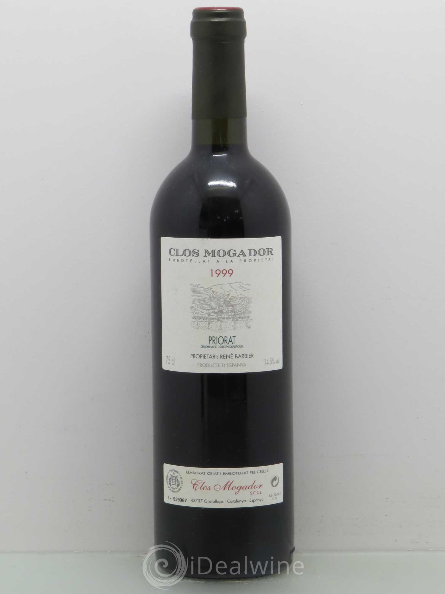 Priorat Clos Mogador DOCA René Barbier 1999 - Posten von 1 Flasche - 0