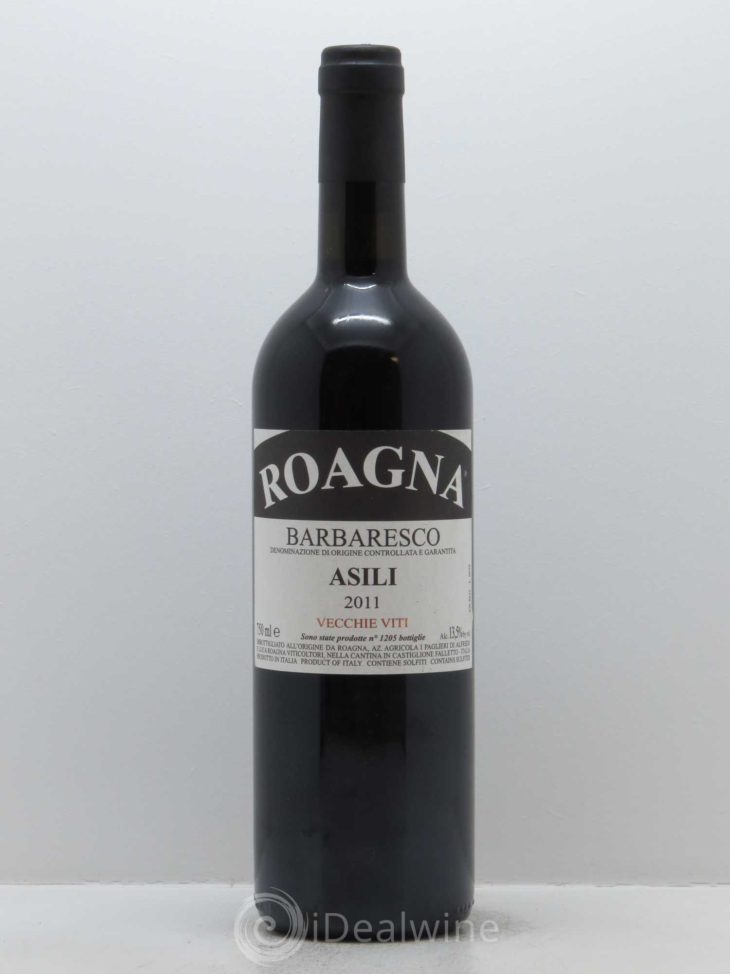 Barbaresco DOCG Asili Vecchie Viti Roagna 2011 - Lot de 1 bouteille - 0
