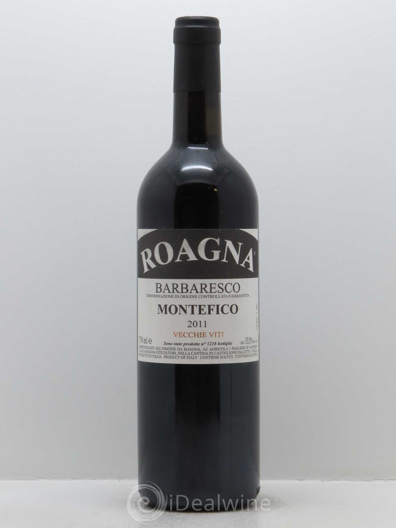 Barbaresco DOCG Montefico Vecchie Viti Roagna 2011 - Lot de 1 bouteille - 0